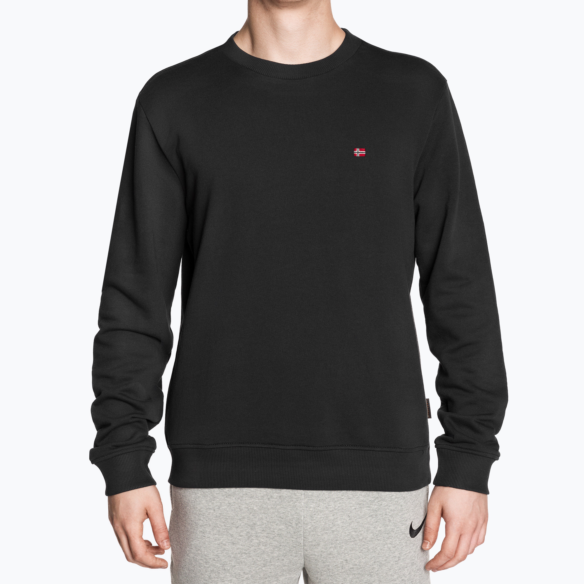 Felpa Napapijri Balis Crew Sum 2 uomo nero (S) (Balis Crew Sum 2 NP0A4H890411)