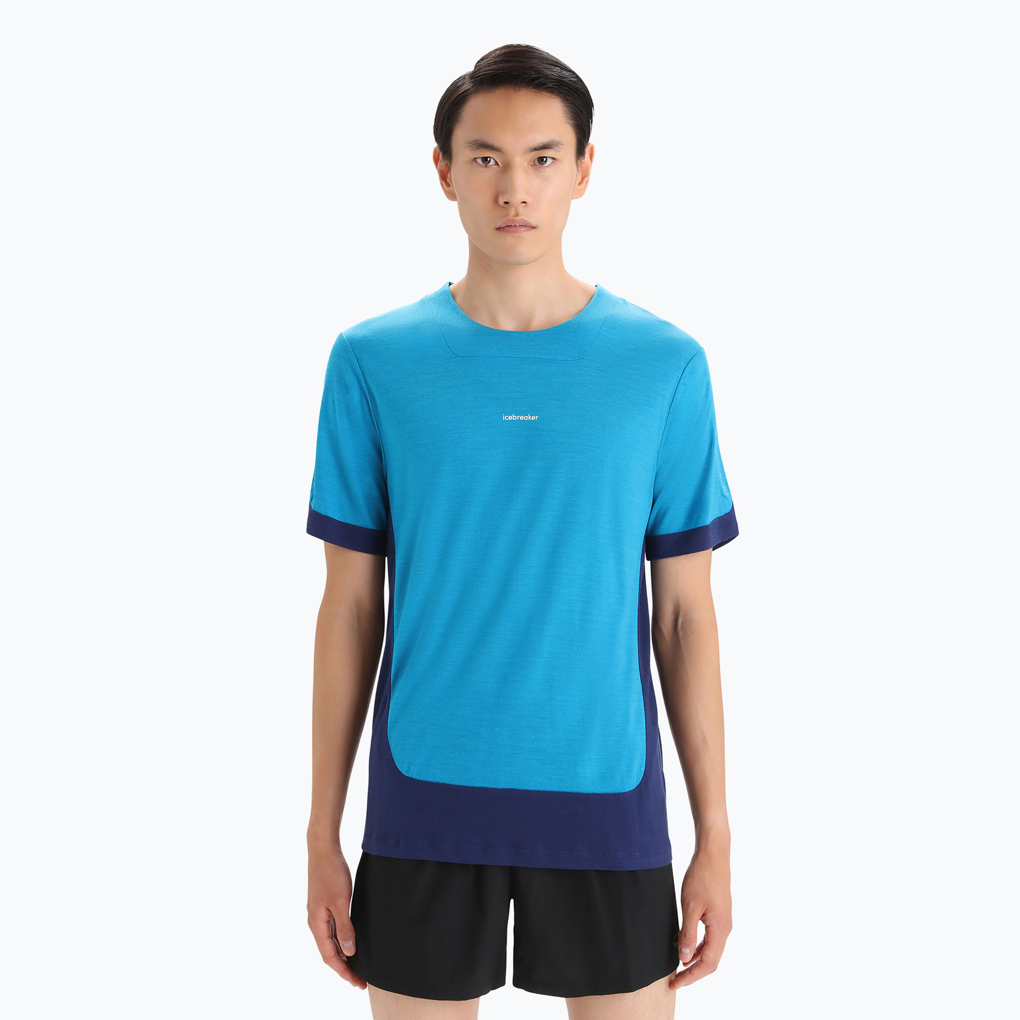 Camicia da trekking Icebreaker Zoneknit da uomo, geo blu (M) (Zoneknit IB0A56P47841)