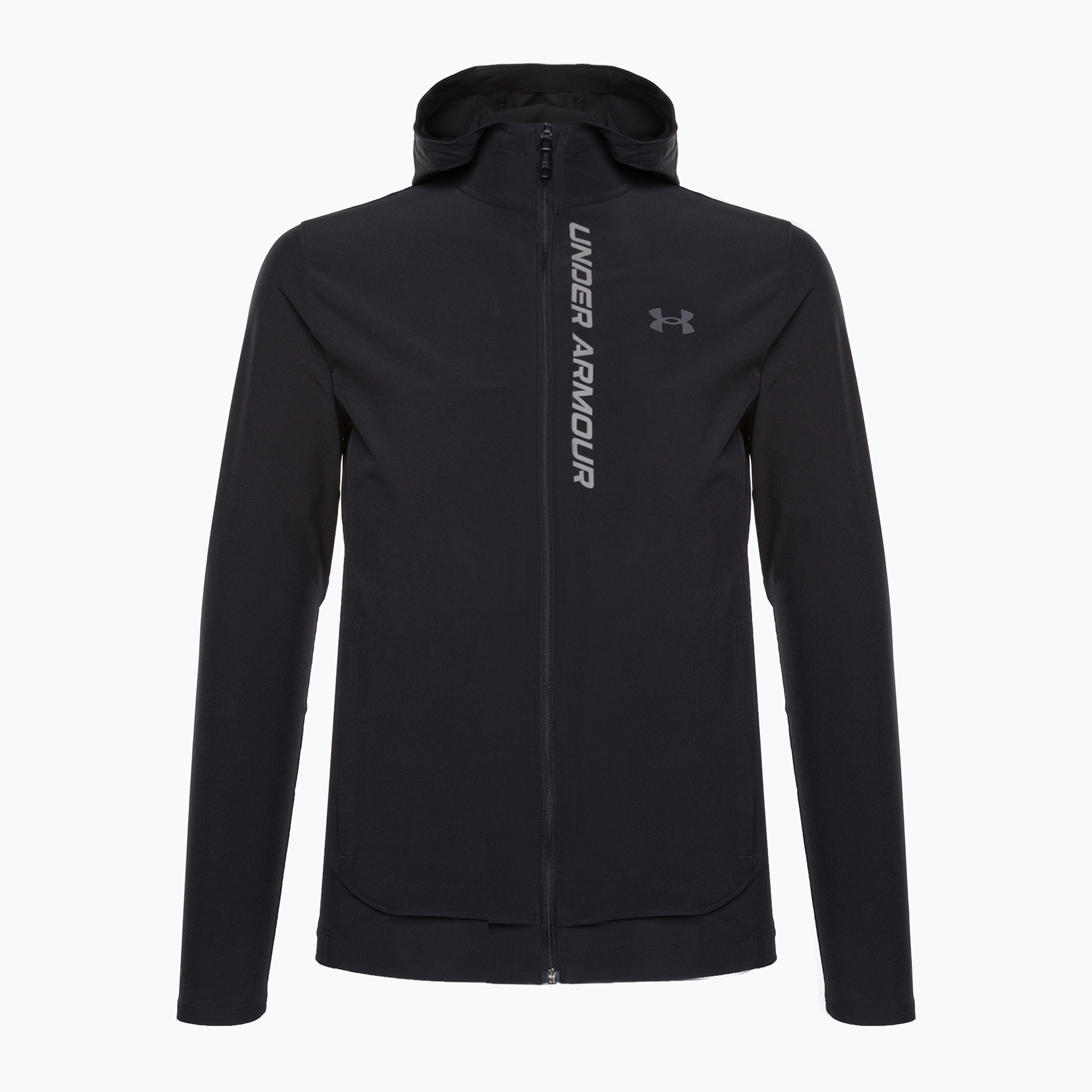 Giacca da corsa Under Armour Outrun The Storm uomo nero/grigio/riflettente