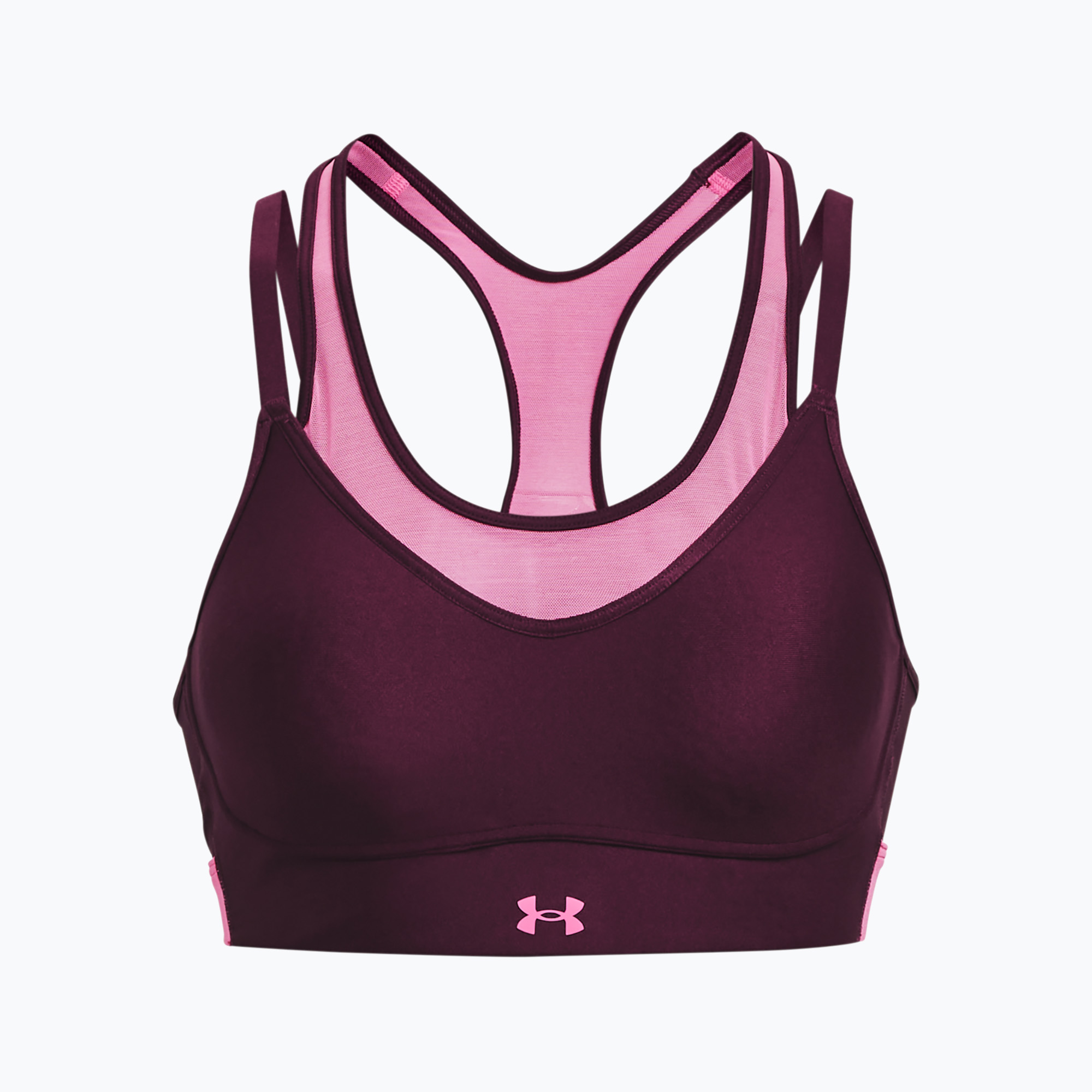 Reggiseno fitness Under Armour Infinity Mesh Low purple stone/pink edge (XS) (Infinity Mesh Low 1376886)
