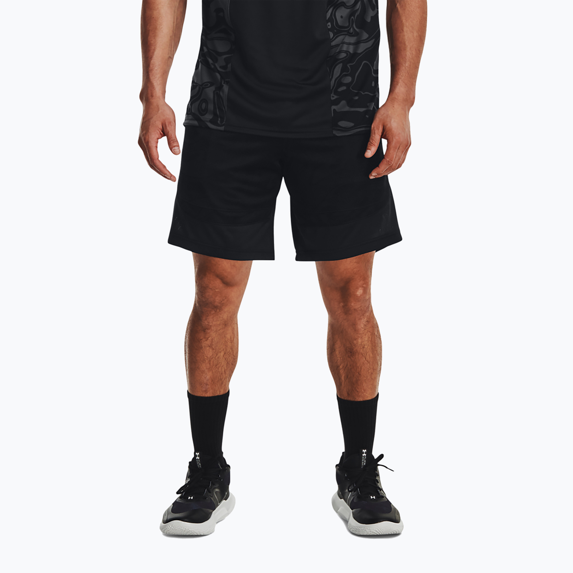 Pantaloncini da basket Under Armour Heatwave Hoops da uomo nero/bianco (XXL) (Heatwave Hoops 1378596)