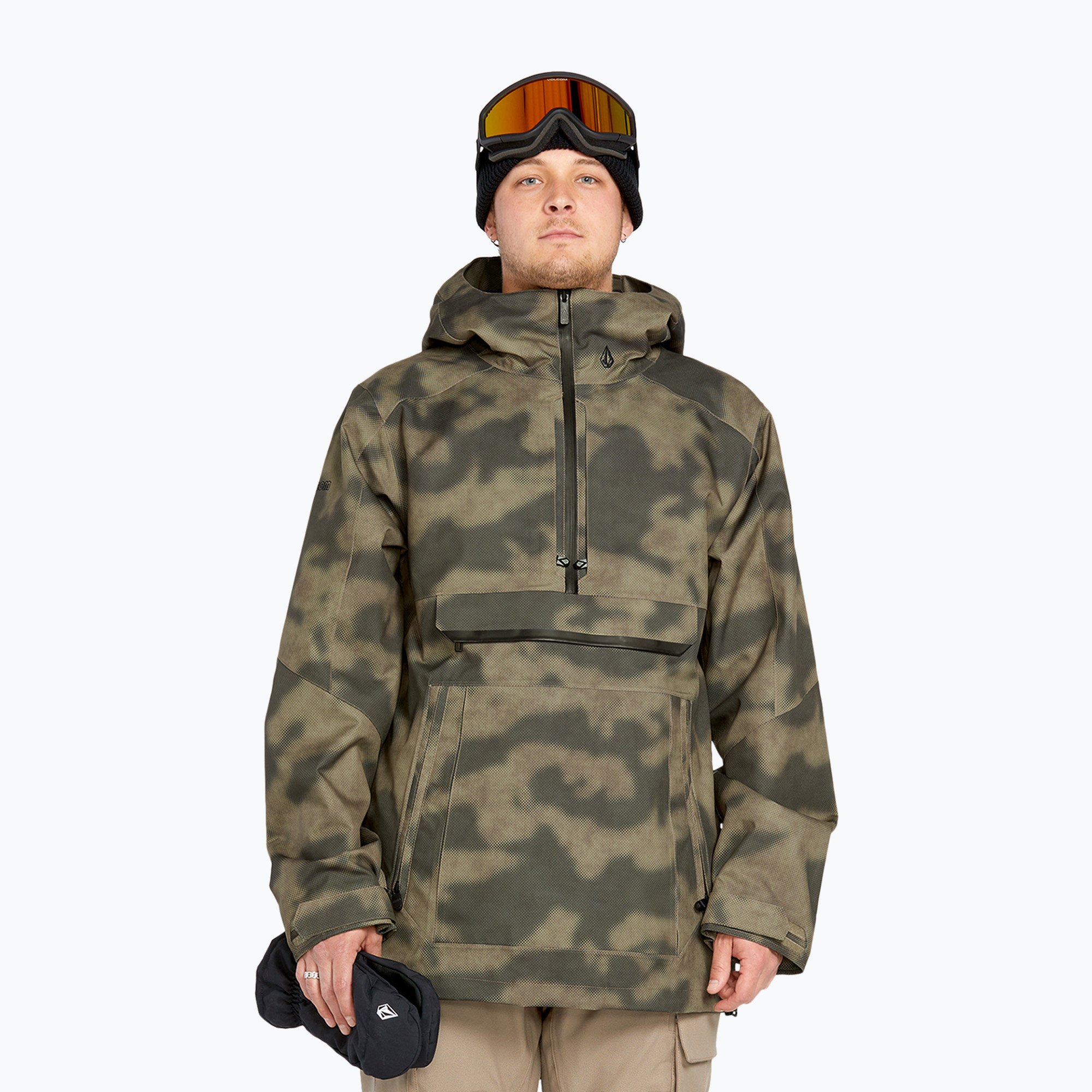Giacca da snowboard Volcom Brighton Pullover mimetica da uomo (S) (Brighton Pullover G0652508-CAM)