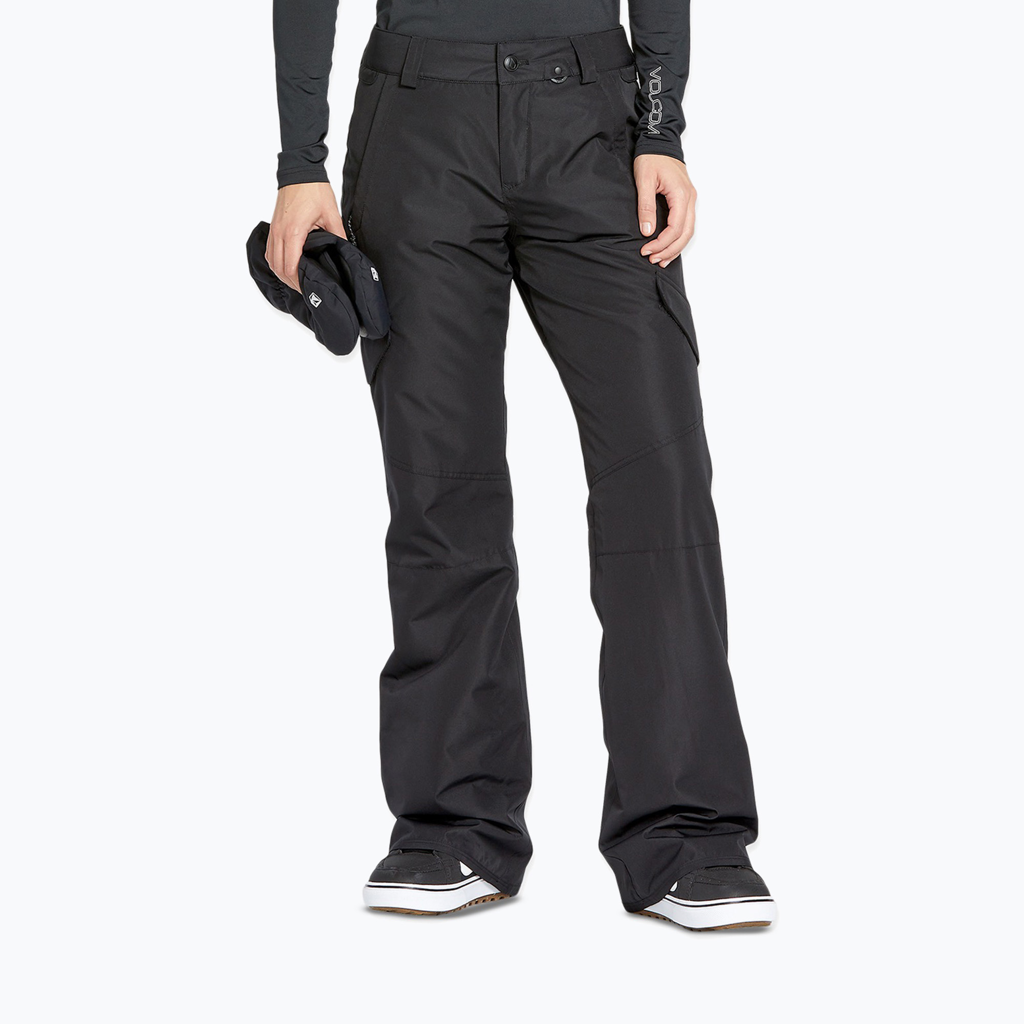 Pantaloni da snowboard da donna Volcom Bridger Ins nero (XS) (Bridger Ins H1252503-BLK)