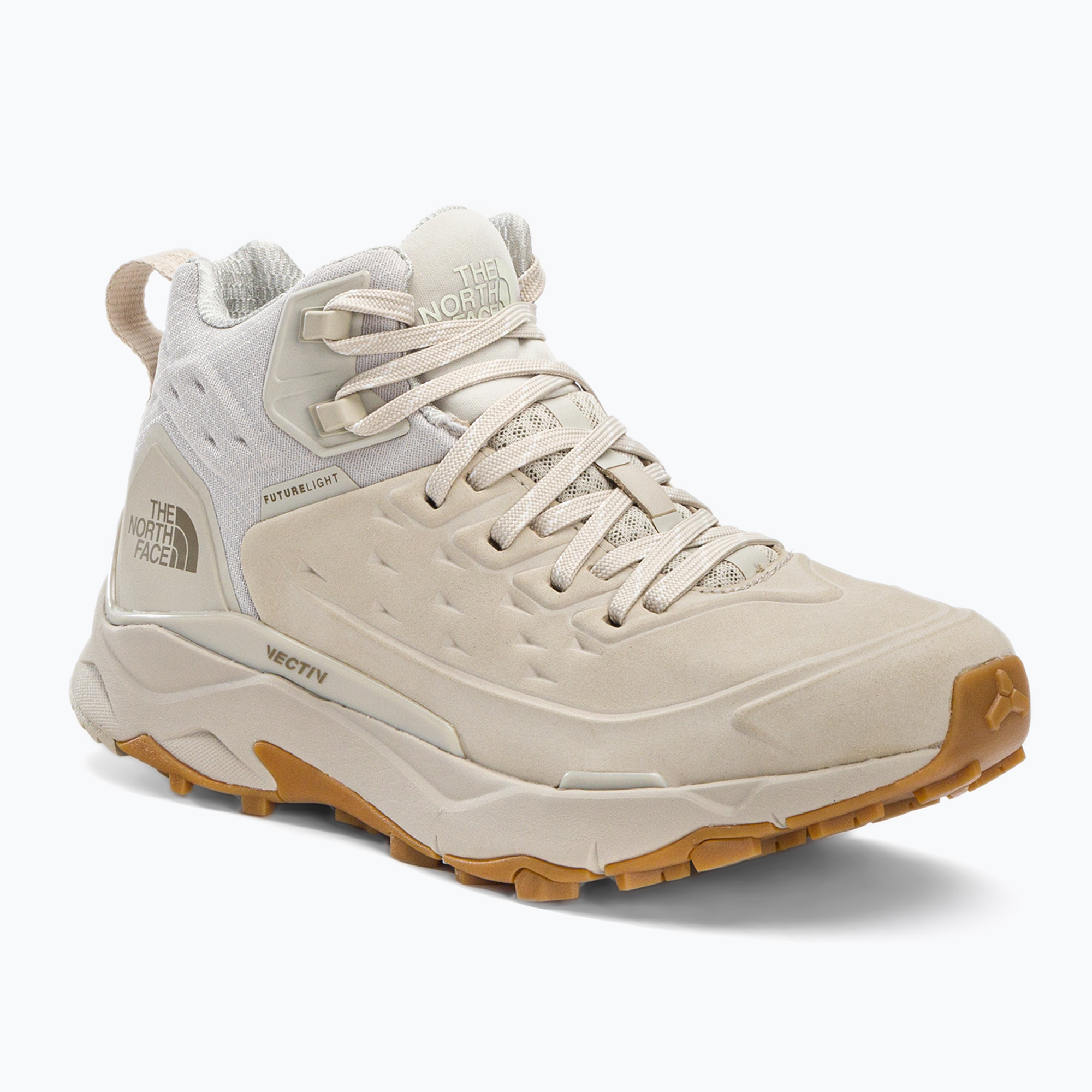 Stivali da trekking da donna The North Face Vectiv Exploris Mid Futurelight Leather sandstone/gardenia (36 EU) (Vectiv Exploris Mid Futurelight Lthr