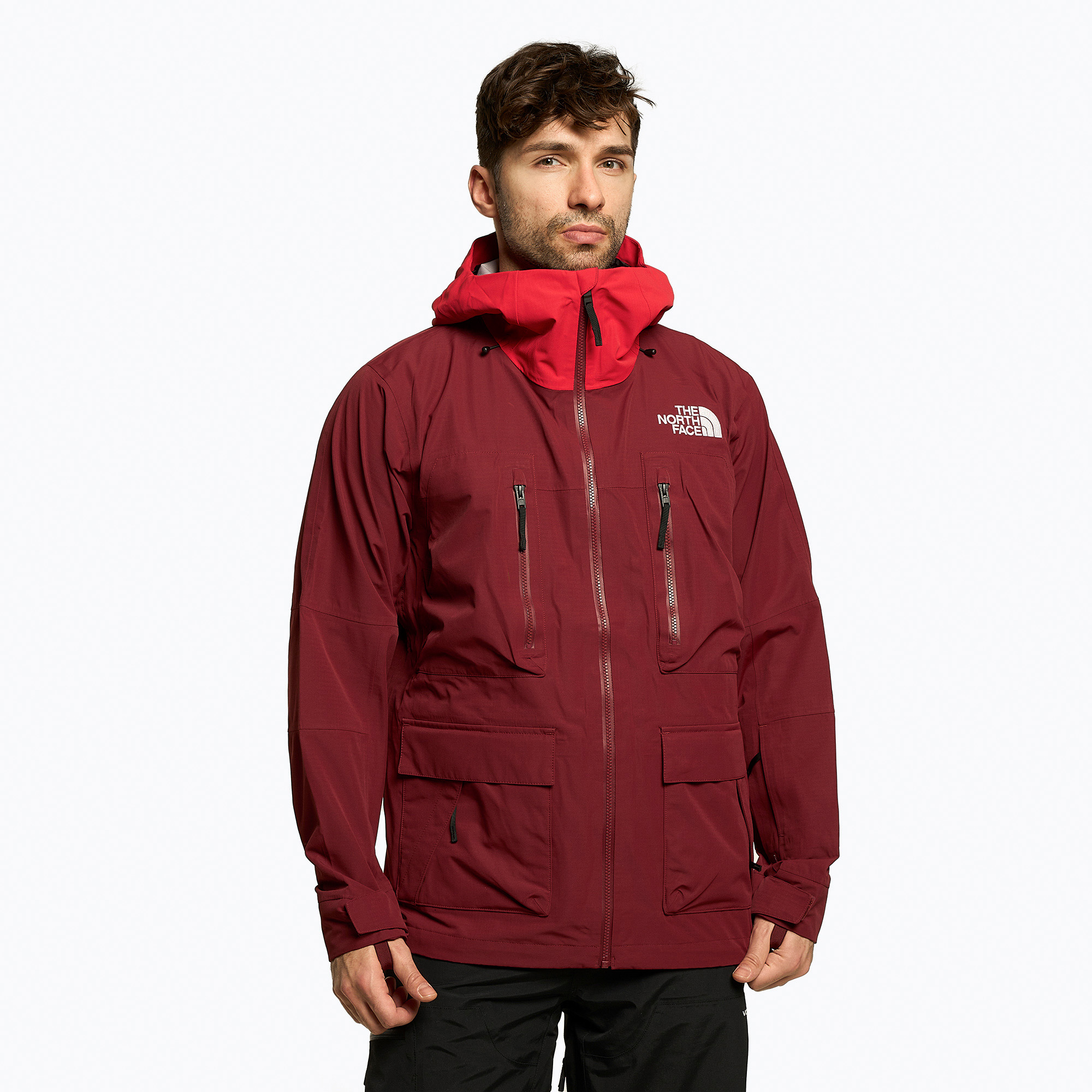 Giacca da snowboard da uomo The North Face Dragline cordovan/rosso (XXL) (Dragline NF0A5ABZD0D1)