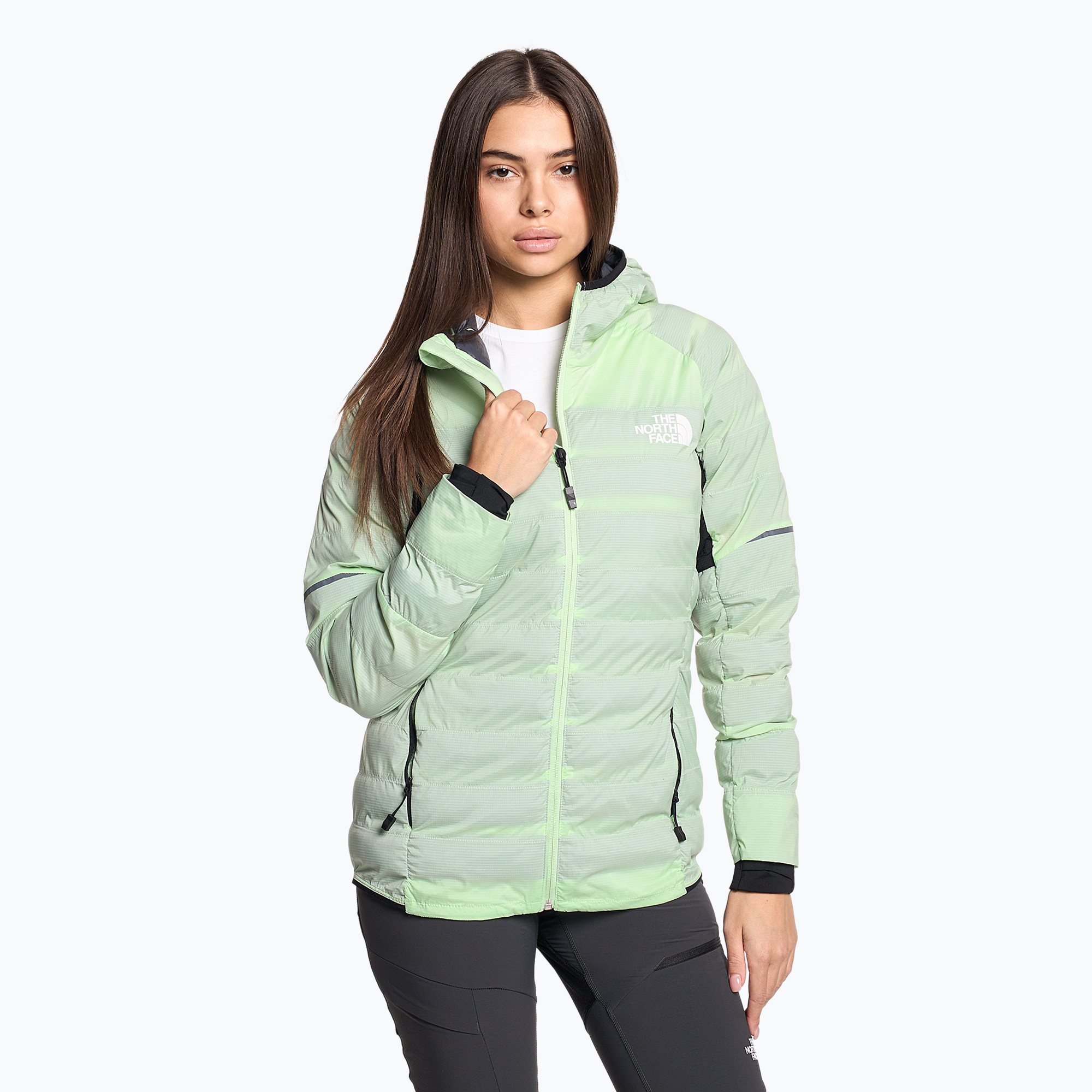 Piumino The North Face Dawn Turn 50/50 sintetico verde/grigio vanadis da donna (S) (Dawn Turn 50/50 Synthetic NF0A7Z8Z8Y61)