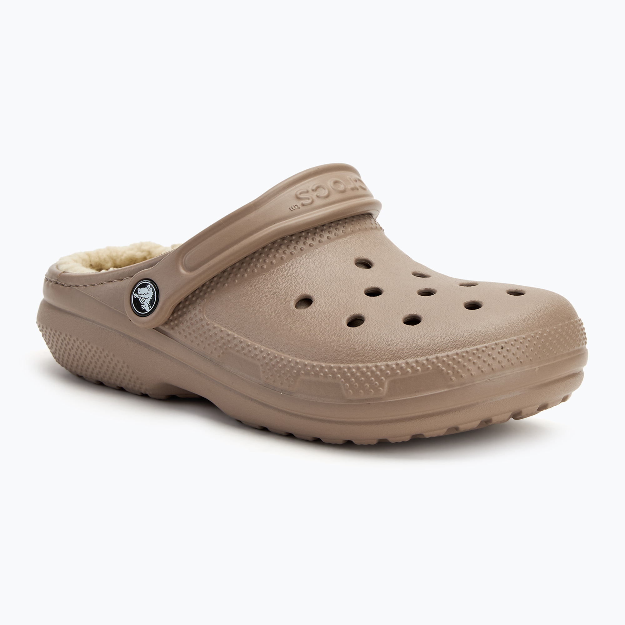 Crocs Classic Clog foderato Ciabatte mushroom/bone (37-38 EU) (Classic Lined Clog 203591-2YB)
