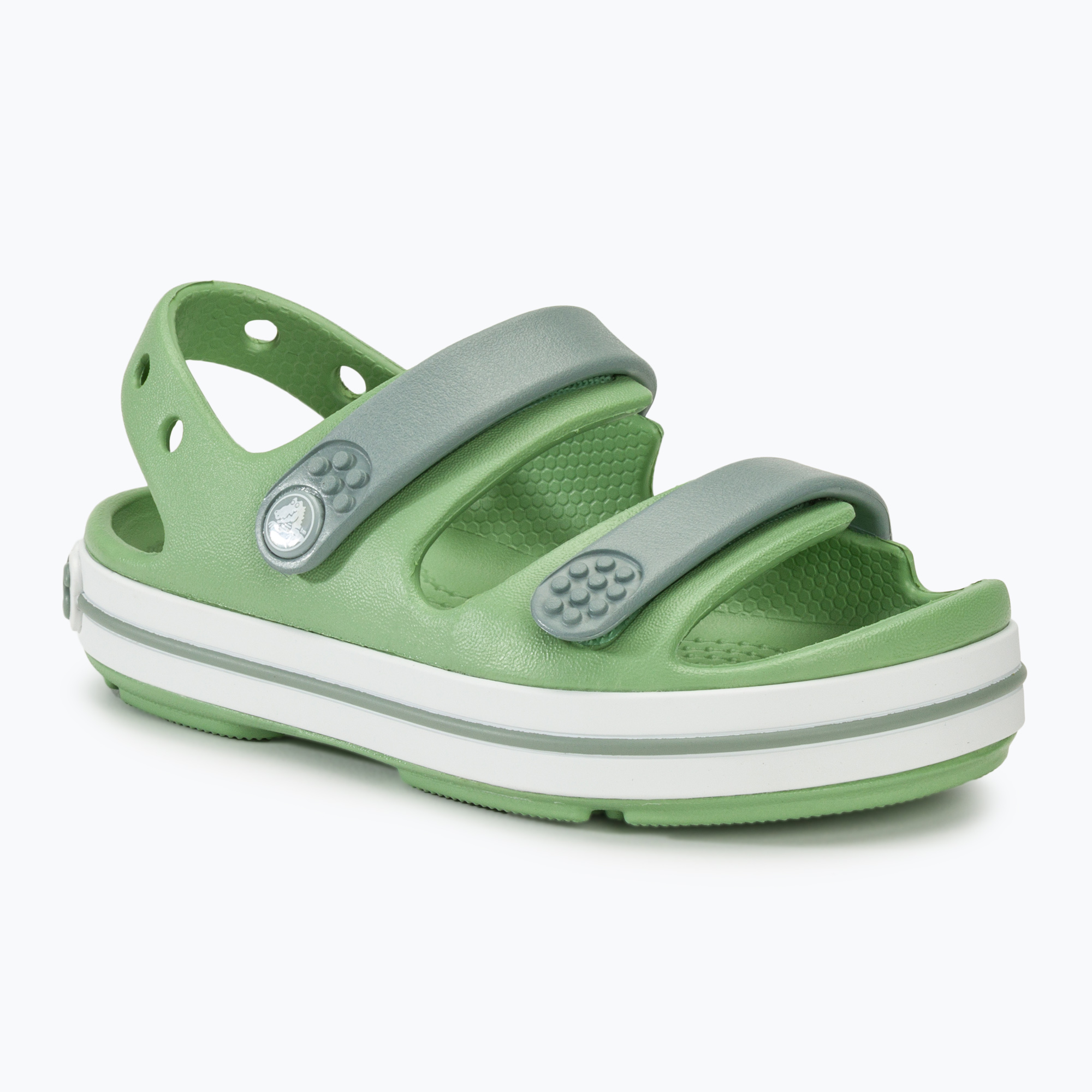 Crocs Crocband Cruiser Sandali per bambini verde chiaro/verde polvere (20-21 EU) (Crocband Cruiser Toddler 209424-3WD)
