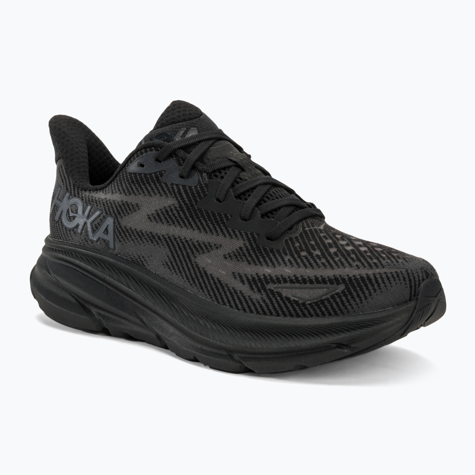 Scarpe da corsa da uomo HOKA Clifton 9 nero/nero (44 EU) (Clifton 9 1127895-BBLC)