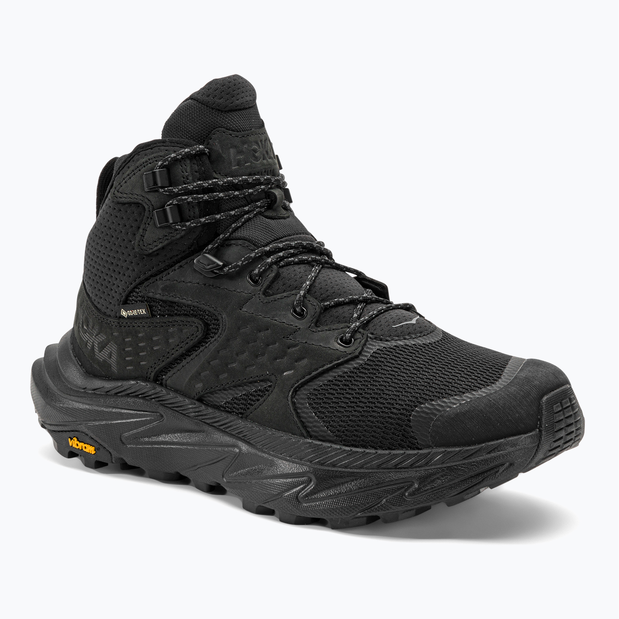Scarpe da trekking da uomo HOKA Anacapa 2 Mid GTX nero/nero (46 EU) (Anacapa 2 Mid GTX 1141633)