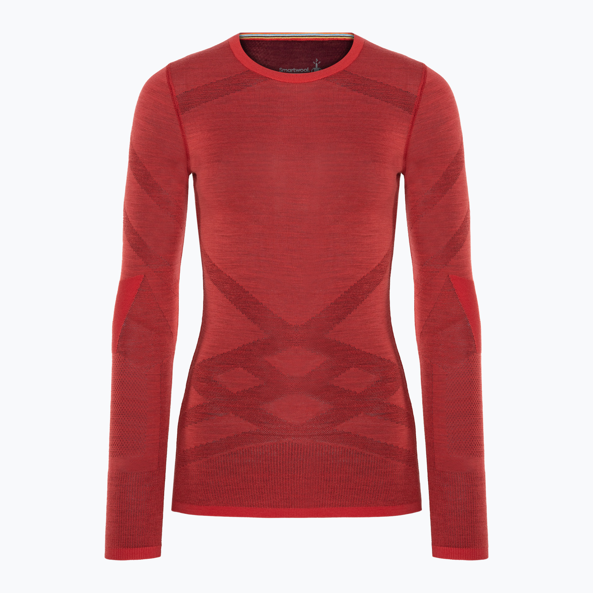 Smartwool Donna Intraknit Thermal Merino Baselayer Longsleeve Crew scarlet/nero (M) (Intraknit Thermal Merino Baselayer Crew SW019284M51)