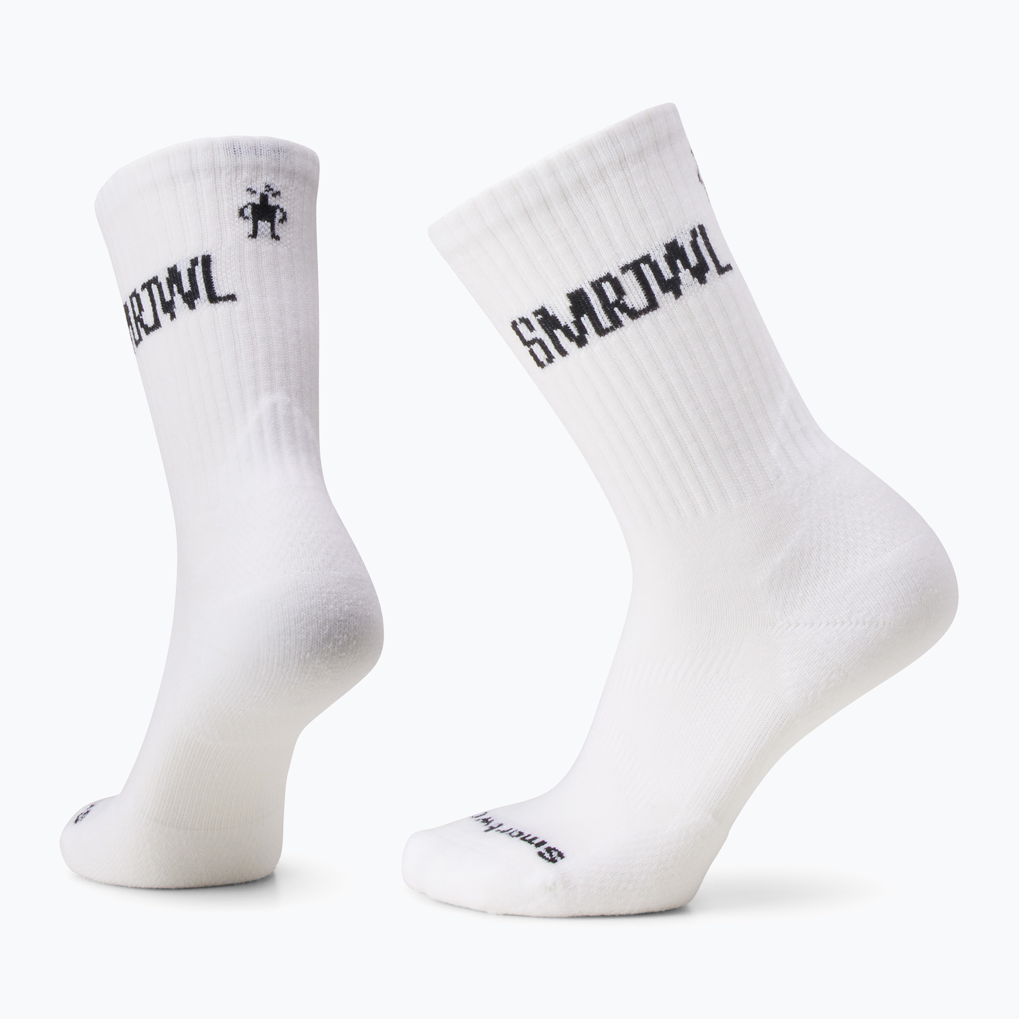 Smartwool Athletic SMRTWL Logo calzini da trekking bianchi (42-45 EU) (Athletic Logo Crew SW002250122)