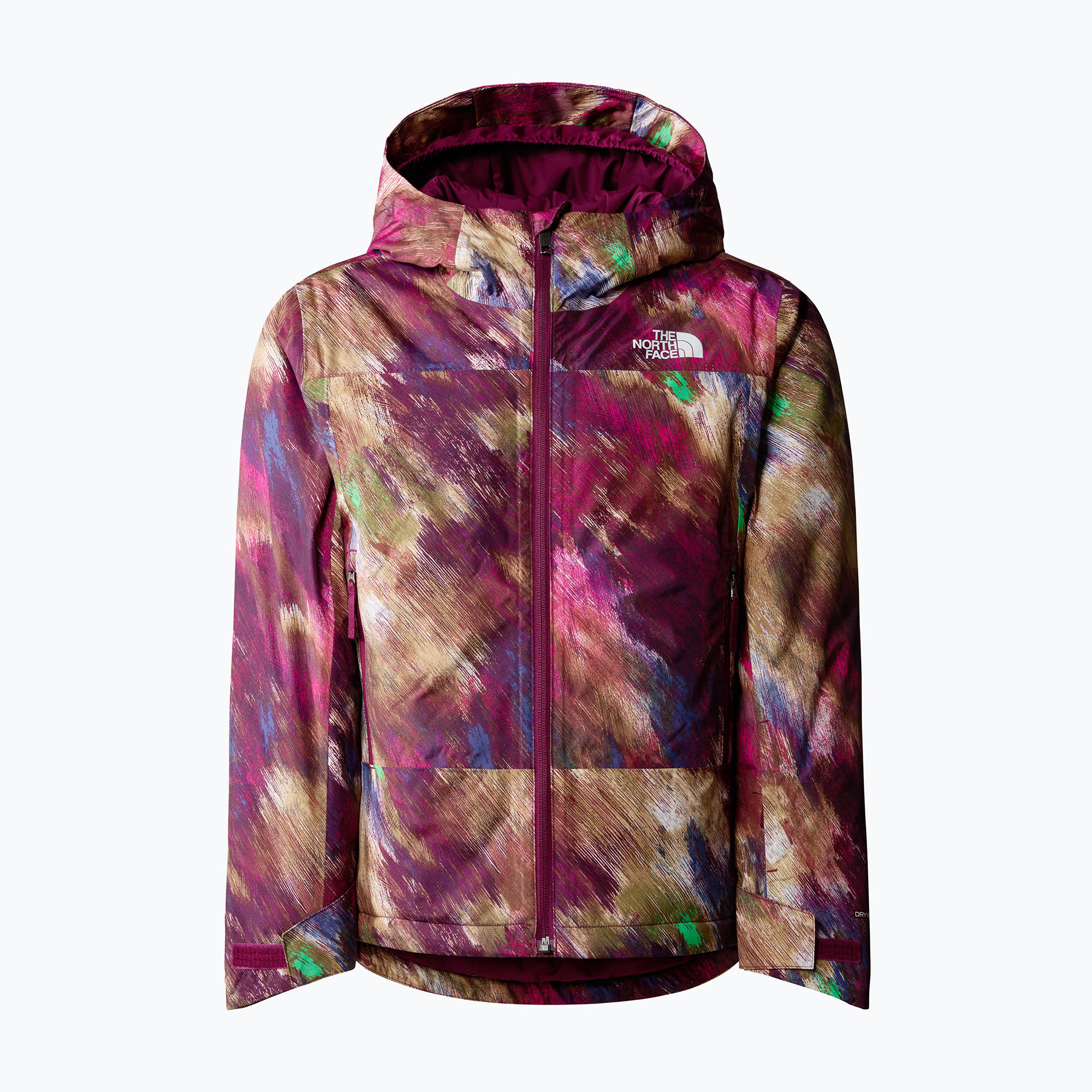 Giacca da sci per bambini The North Face Freedom Insulated boysenberry paint lightening print (S) (Freedom Insulated NF0A82Y6)