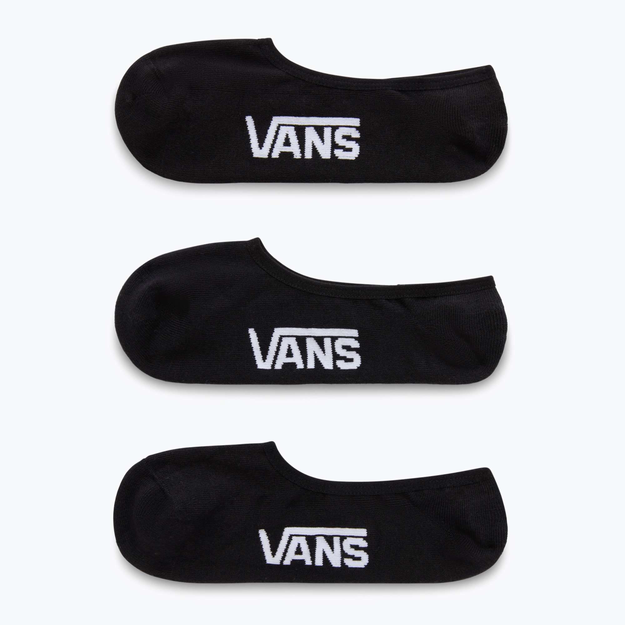 Vans Classic No Show calze da uomo 3 paia nero (38.5-42 EU) (Classic No Show VN000F10BLK1)