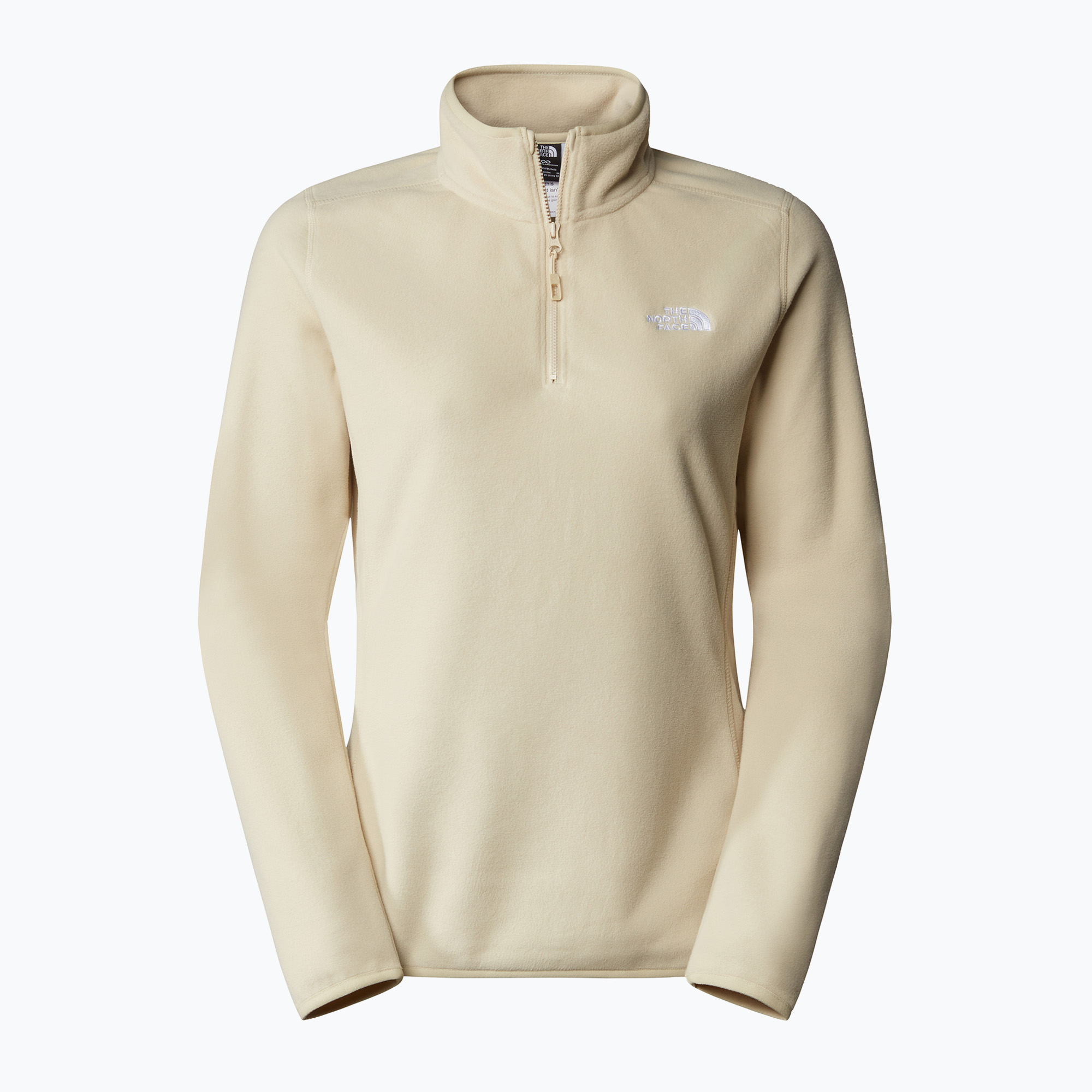 Felpa da donna in pile The North Face 100 Glacier 1/4 Zip gravel (XL) (100 Glacier 1/4 Zip NF0A855M3X41)