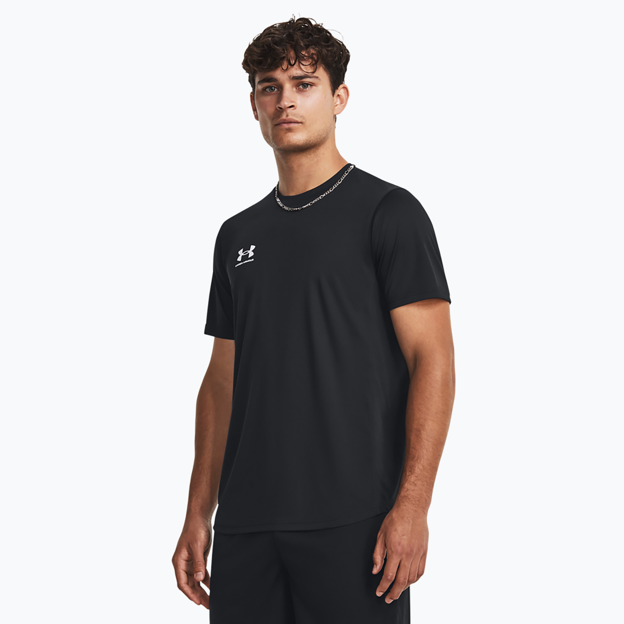 Maglia da calcio Under Armour Challenger Train uomo nero/bianco