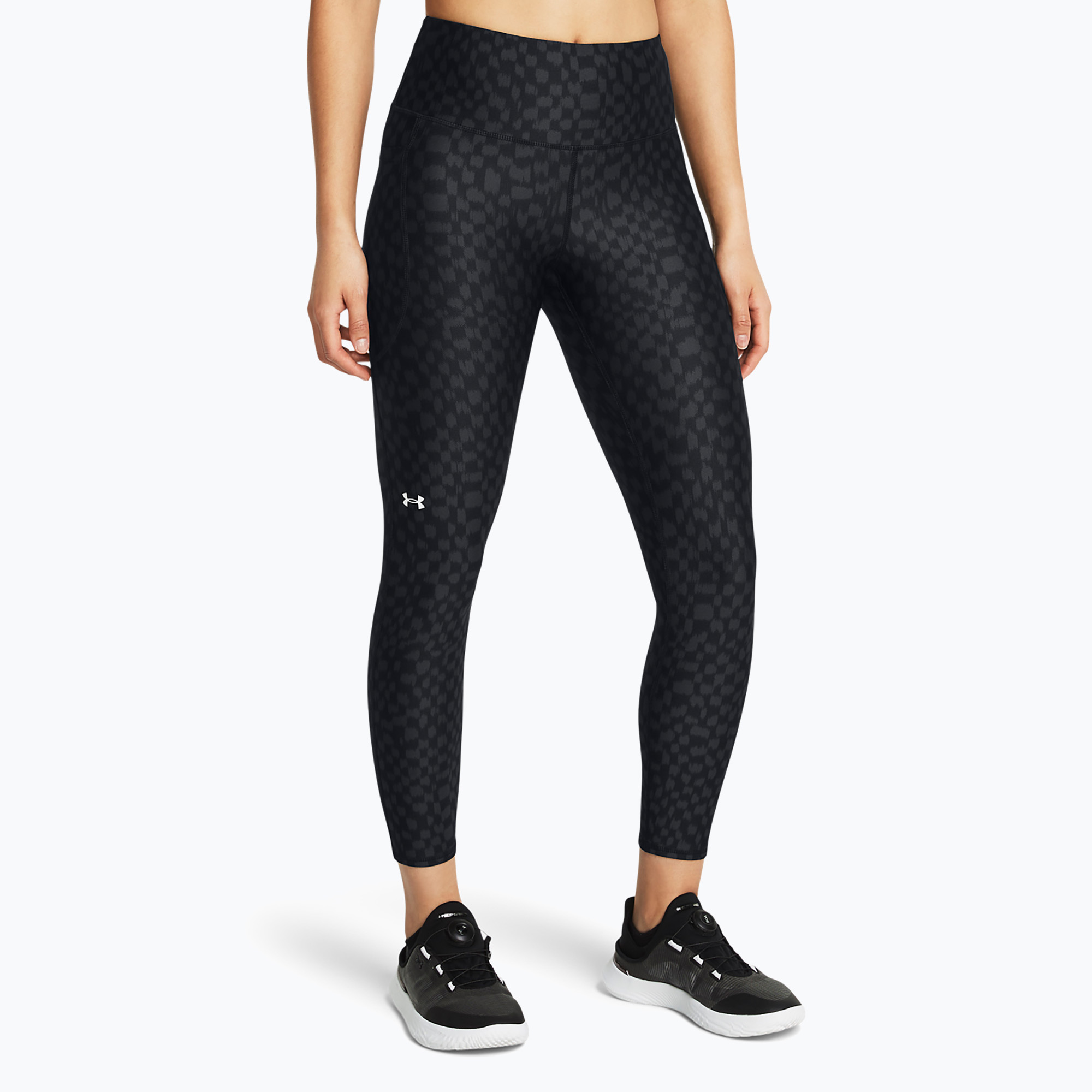 Leggings da donna Under Armour Armour Aop Ankle Compression nero/antracite/bianco (XS) (Armour Aop Ankle Compression 1365338)