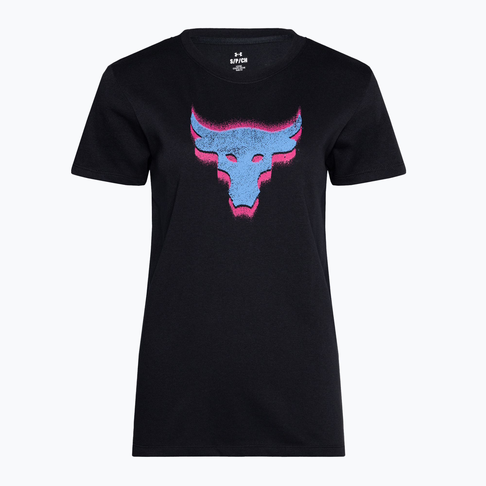 Maglietta da allenamento Under Armour Project Underground Core T nero/blu virale da donna (XS) (Project Underground Core T 1382708)
