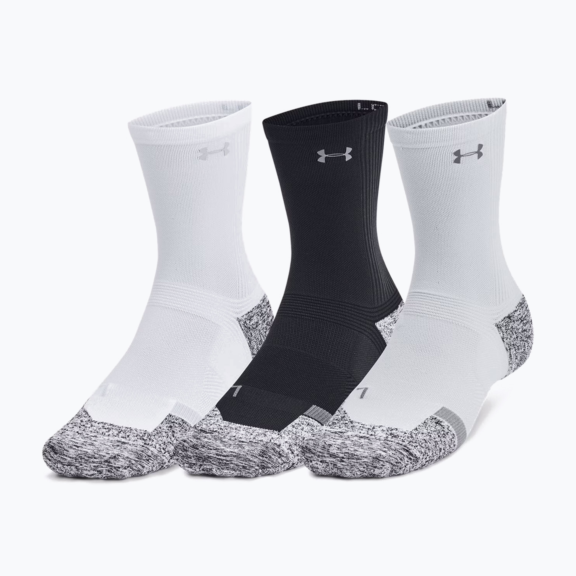 Under Armour AD Pro Mid calzini 3 paia nero/bianco/casterock (S) (AD Pro Mid 3 1387048-001)