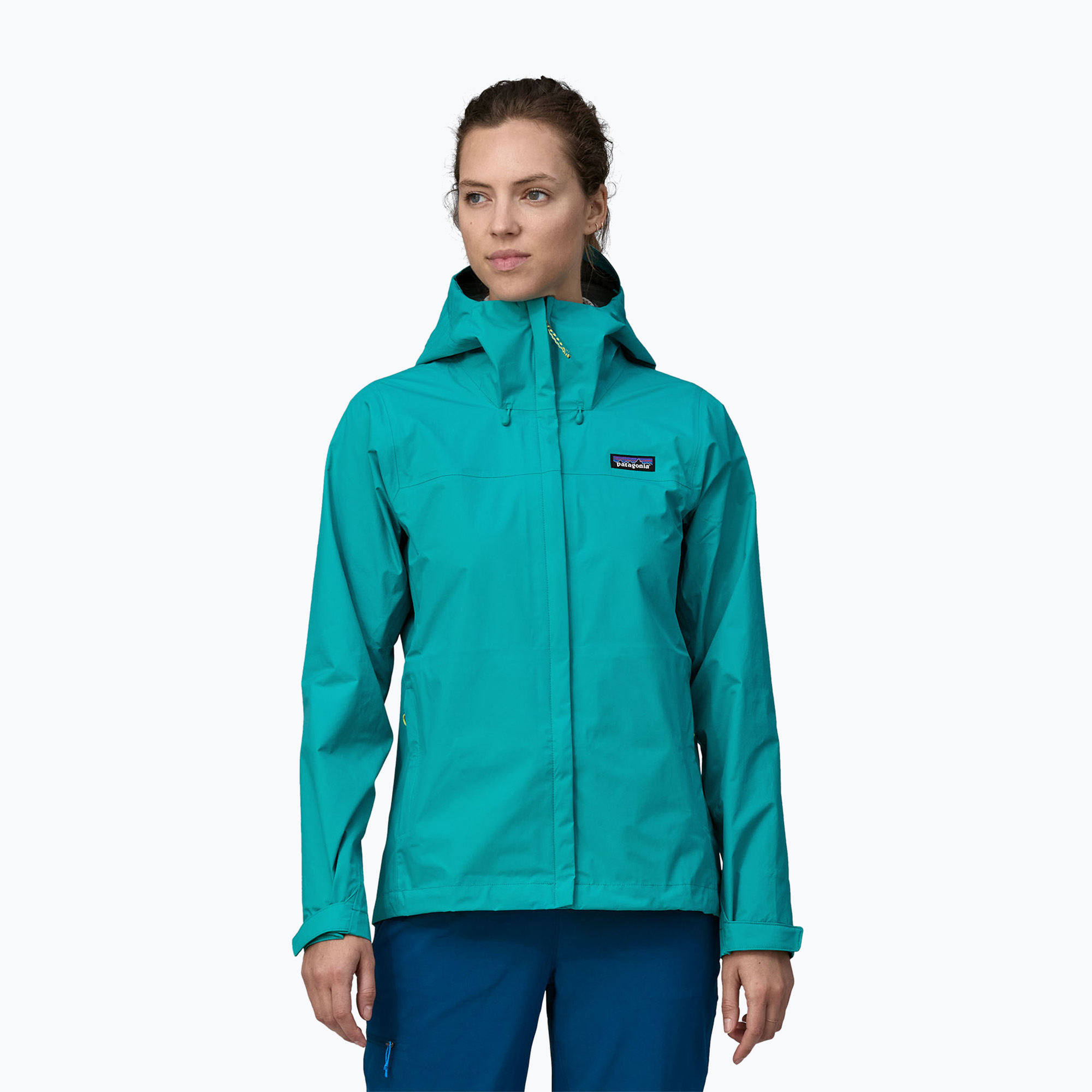 Giacca da pioggia Patagonia Torrentshell 3L da donna blu subtidal (XS) (Torrentshell 3L Rain 85246)