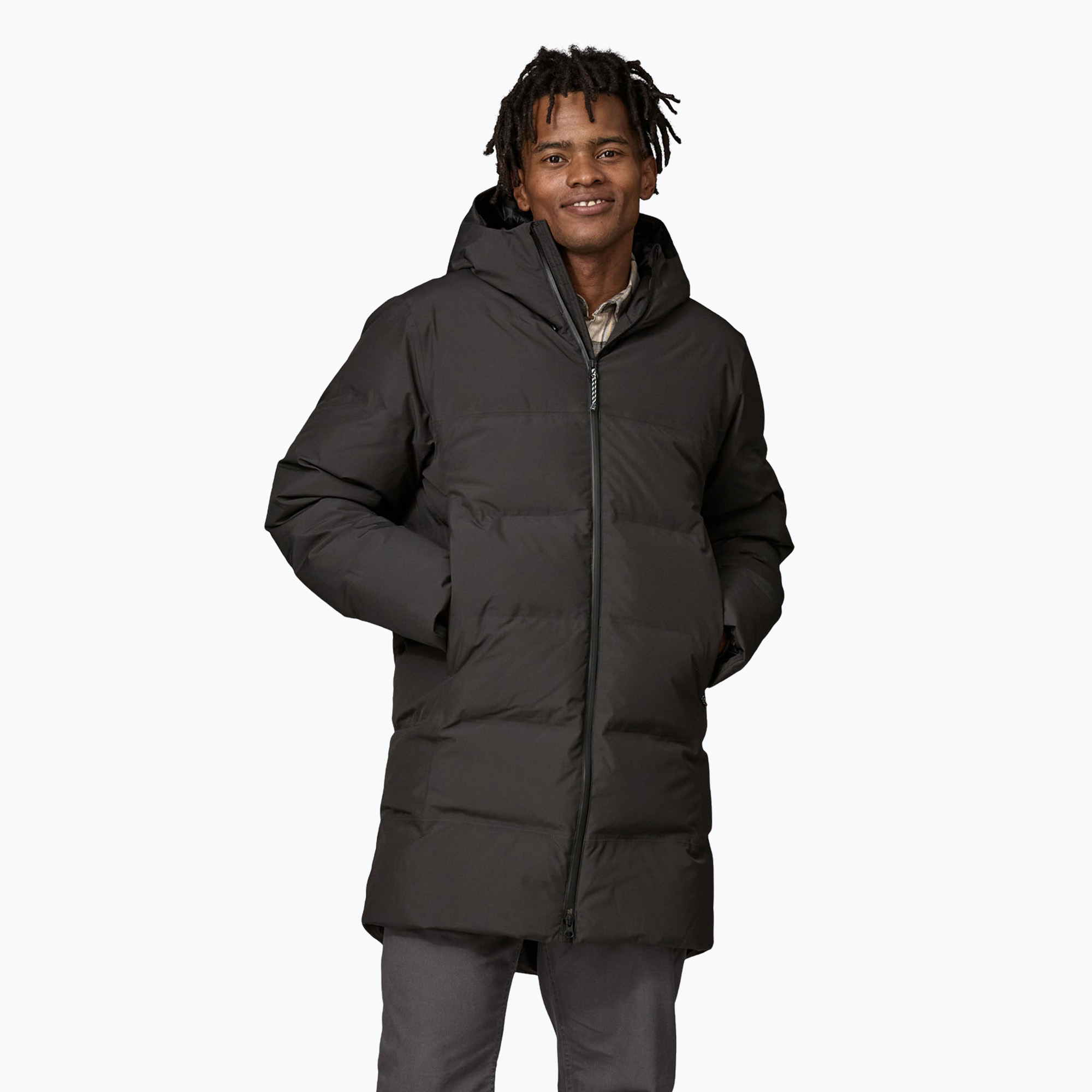 Uomo Patagonia Jackson Glacier Down Coat Parka nero (L) (Jackson Glacier Parka 27911)