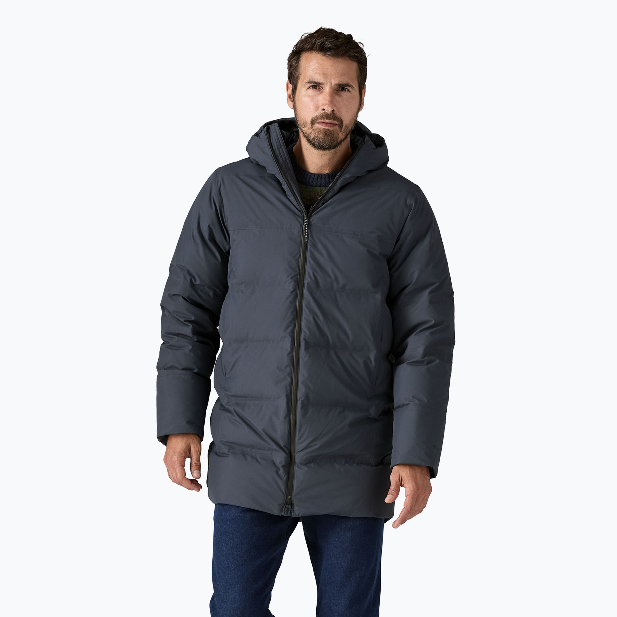 Patagonia Jackson Glacier Parka piumino da uomo blu smolder (XL) (Jackson Glacier Parka 27911)
