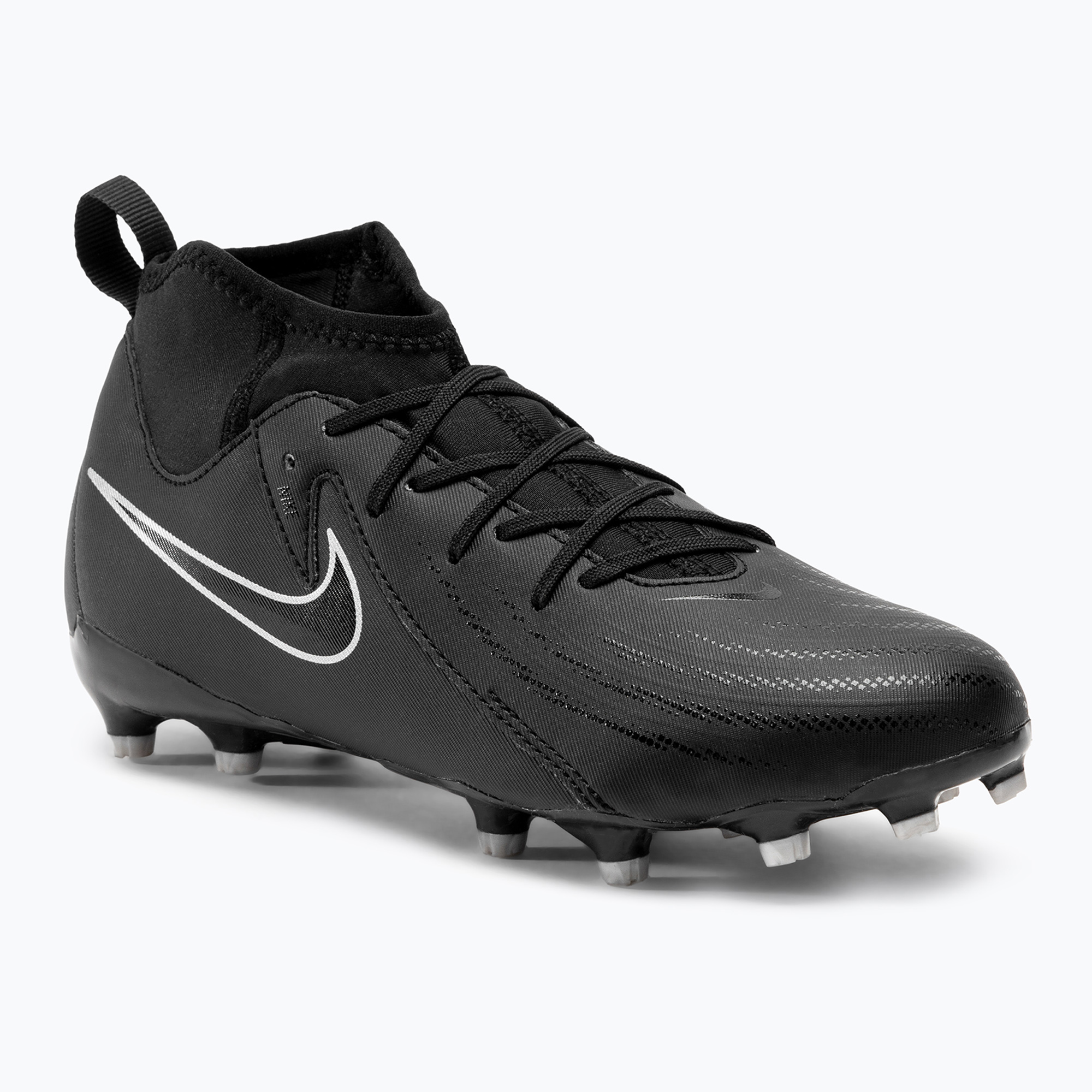 Nike Phantom Luna II Academy FG/MG Junior scarpe da calcio nero / nero (37.5 EU) (Luna II Academy Junior FJ2603)