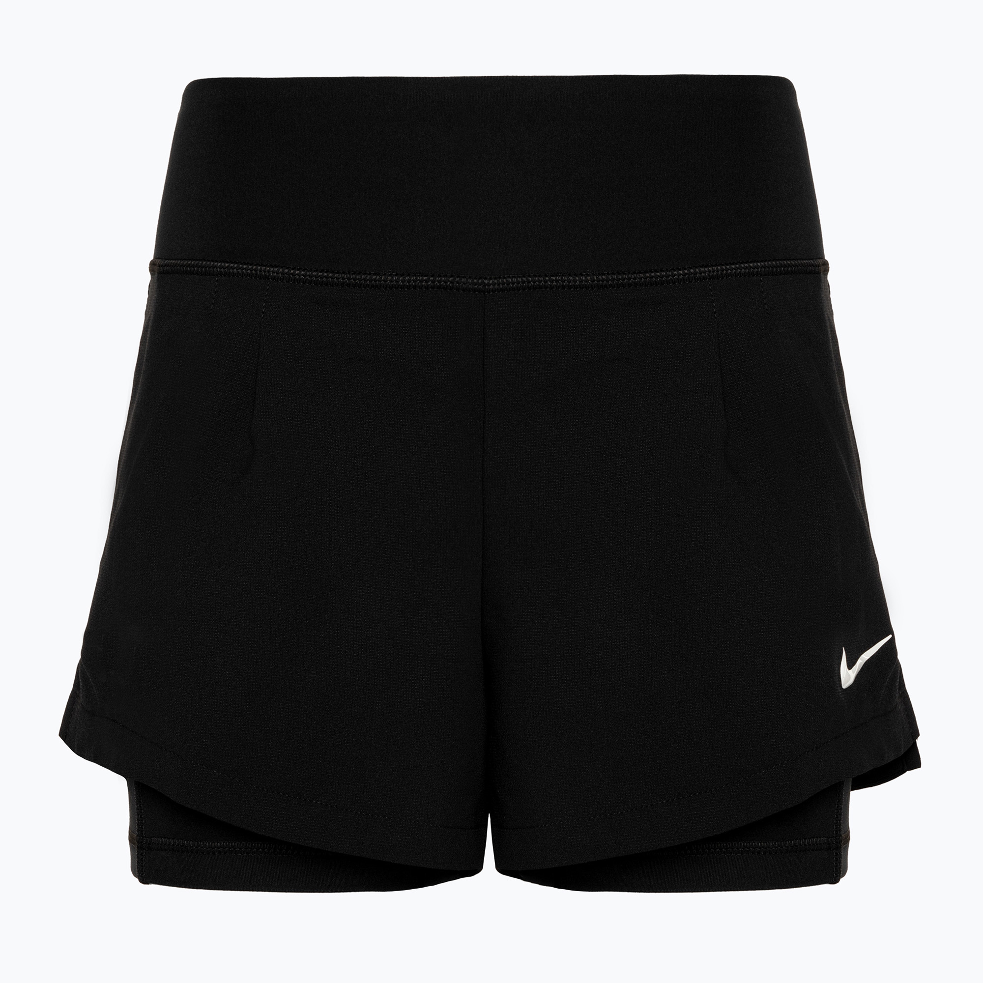 Pantaloncini da tennis Nike Court Dri-Fit Advantage donna nero/bianco (M) (Court Dri-Fit Advantage FQ3050)
