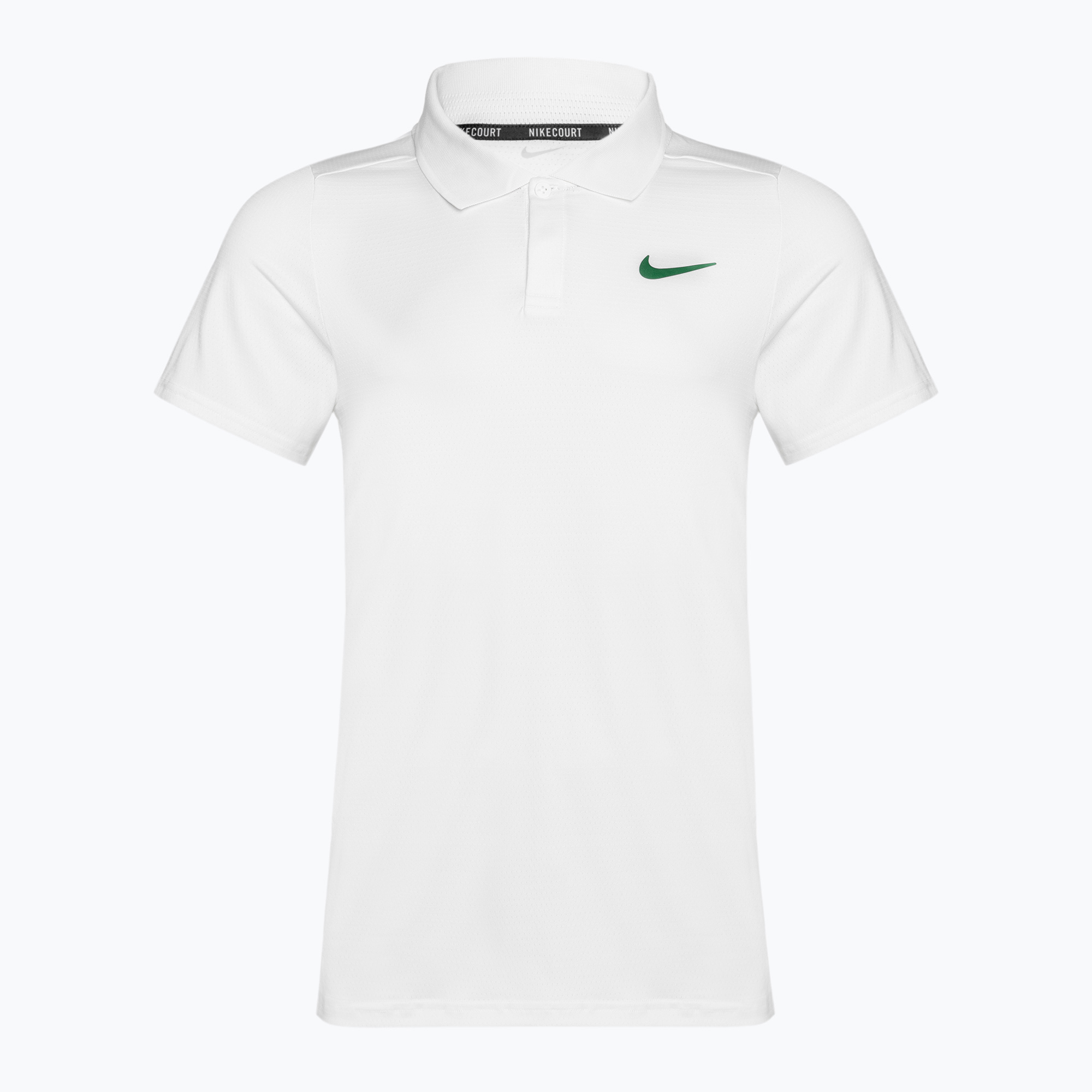 Polo Nike Court Dri-Fit Advantage Tennis Uomo bianco/malchite (S) (Court Dri-Fit Advantage Polo FD5317-102)