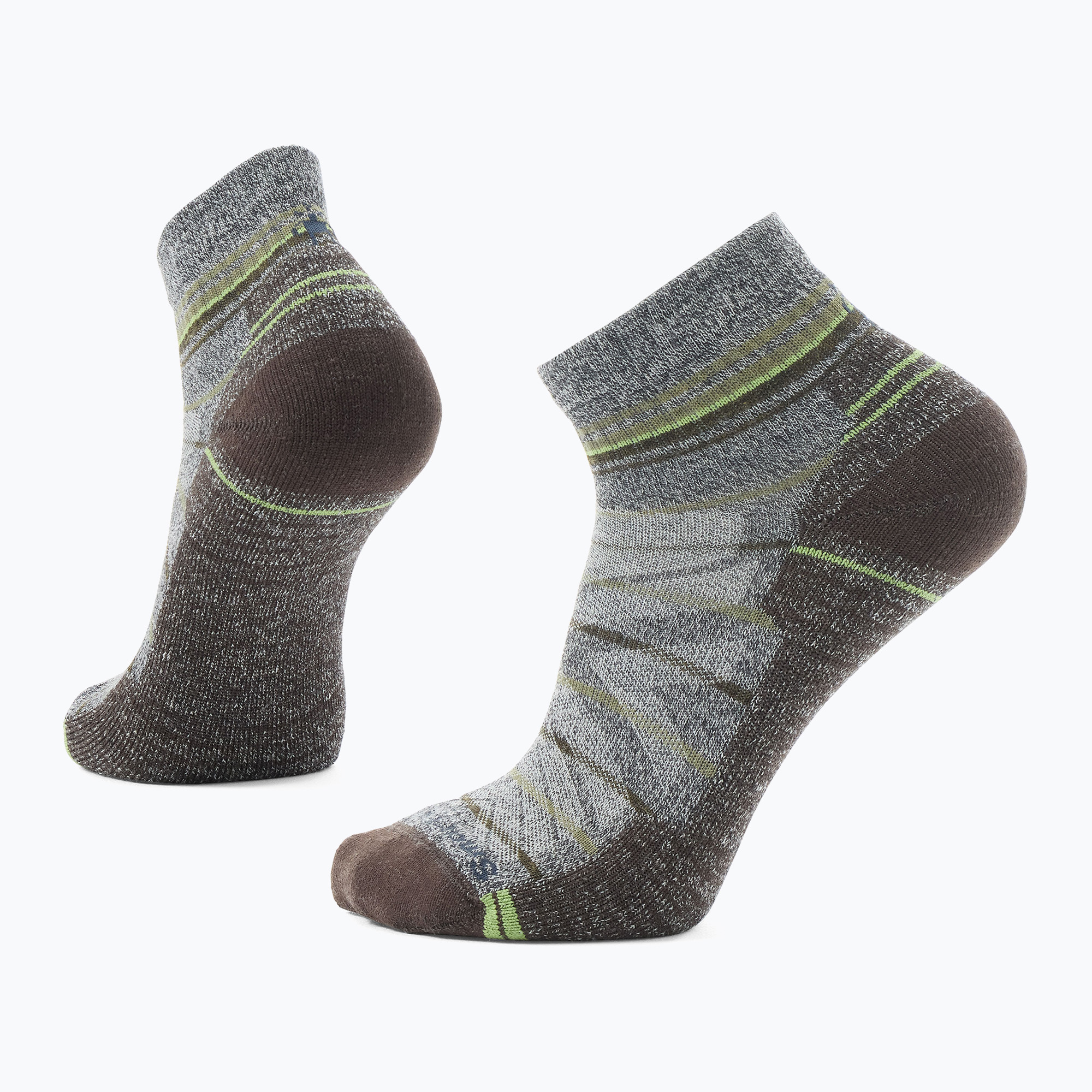 Smartwool Hike Light Cushion Pattern Calzini alla caviglia cenere/carbonio