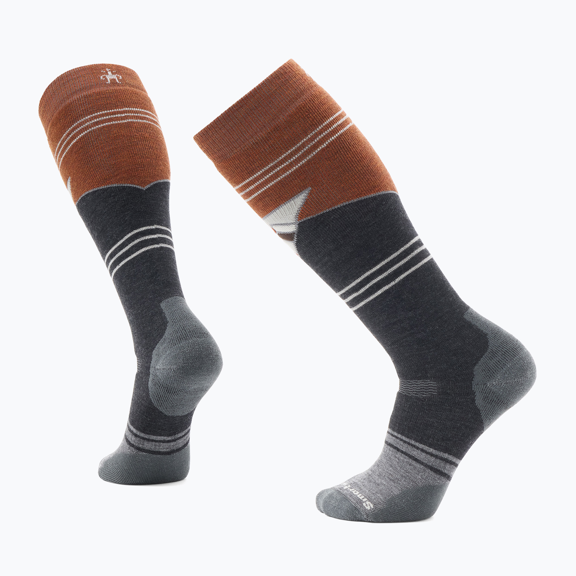 Calze da snowboard Smartwool Full Cushion Mountain Geo Pattern OTC picante