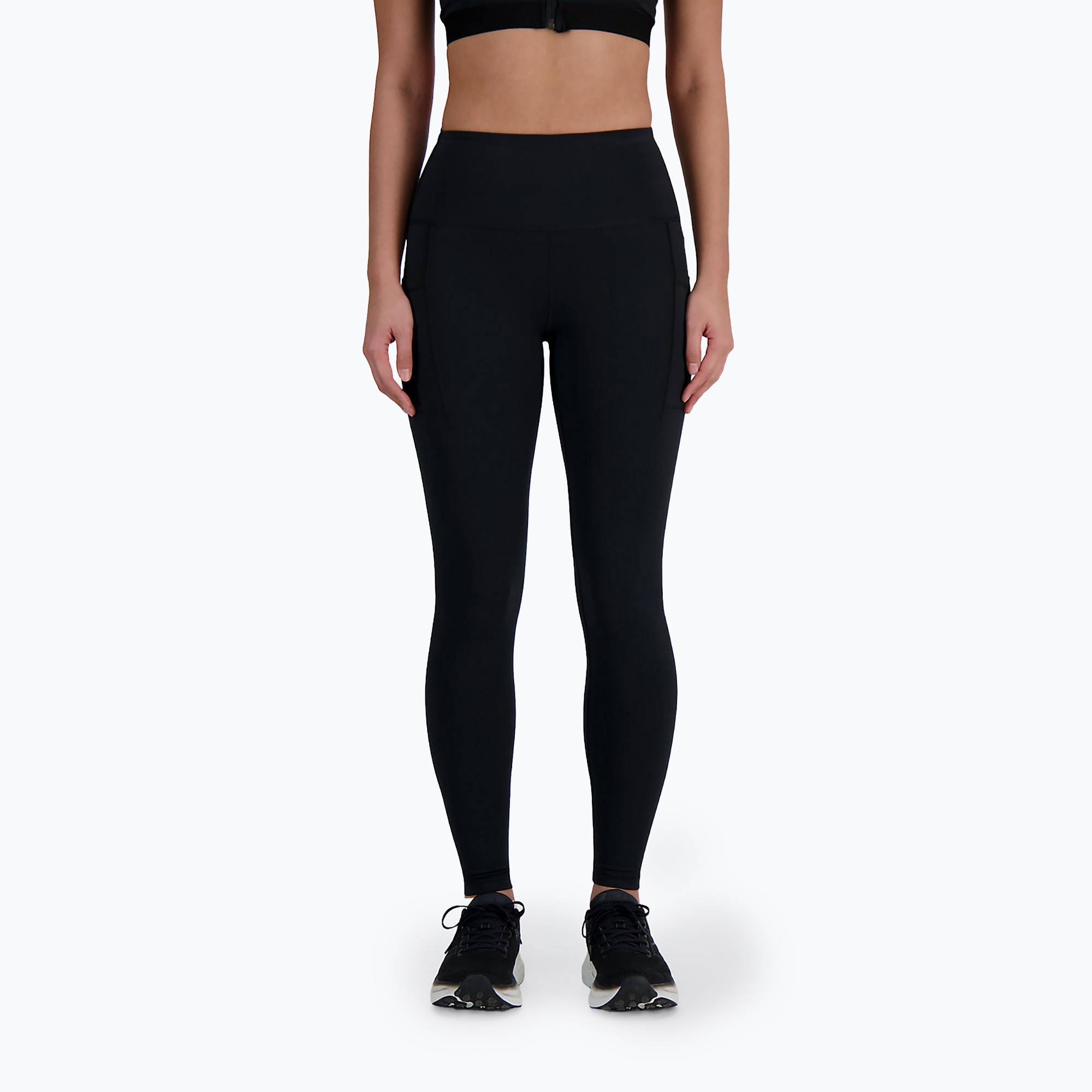 Leggings donna New Balance Sleek Pocket High Rise nero (XS) (Sleek Pocket High Rise WP41275BK)