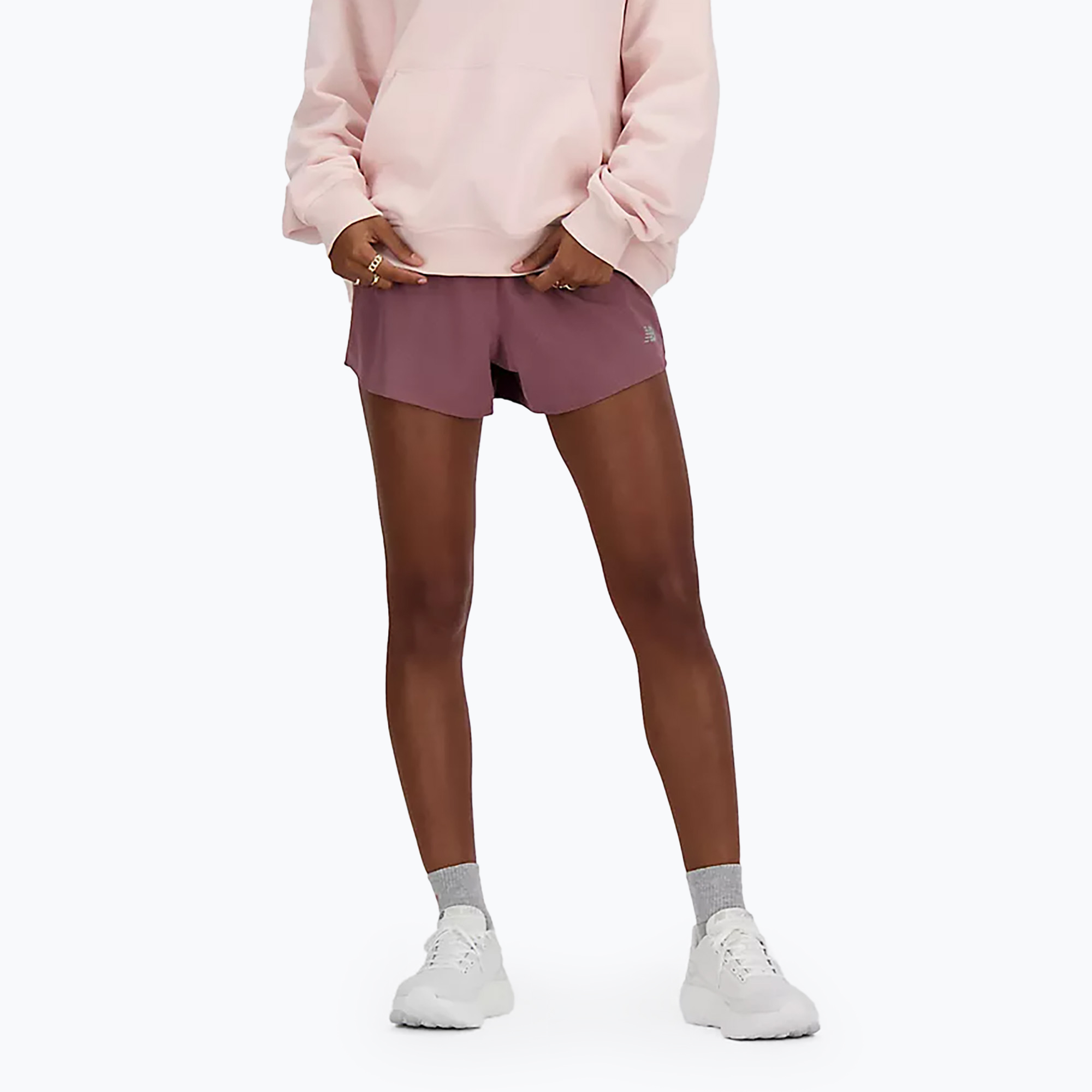 Pantaloncini da corsa New Balance RC Seamless 3 Inch da donna in liquirizia (XS) (RC Seamless 3" WS41286LIE)