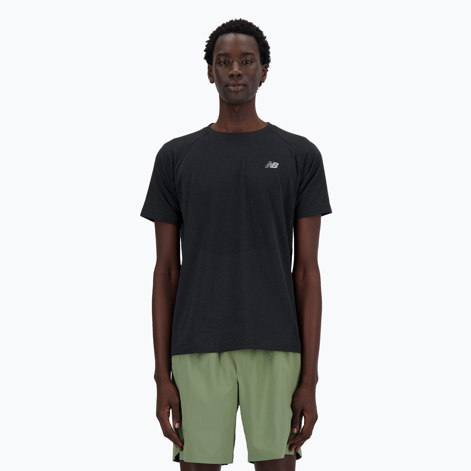 Maglietta New Balance Athletics Seamless nera da uomo (XL) (Athletics Seamless MT41080BK)