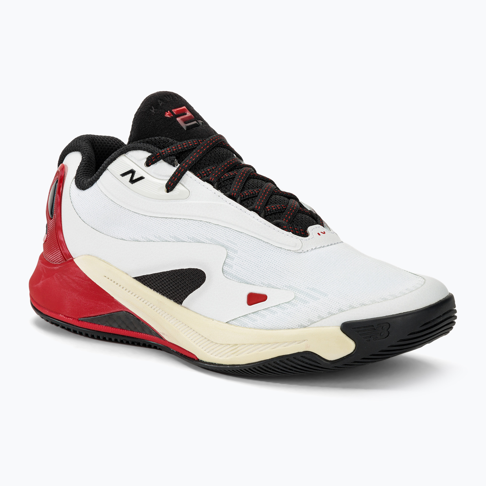 New Balance Kawhi 4 scarpe da basket bianche/rosse (42 EU) (Kawhi 4 BBKLSBR4.D.090)