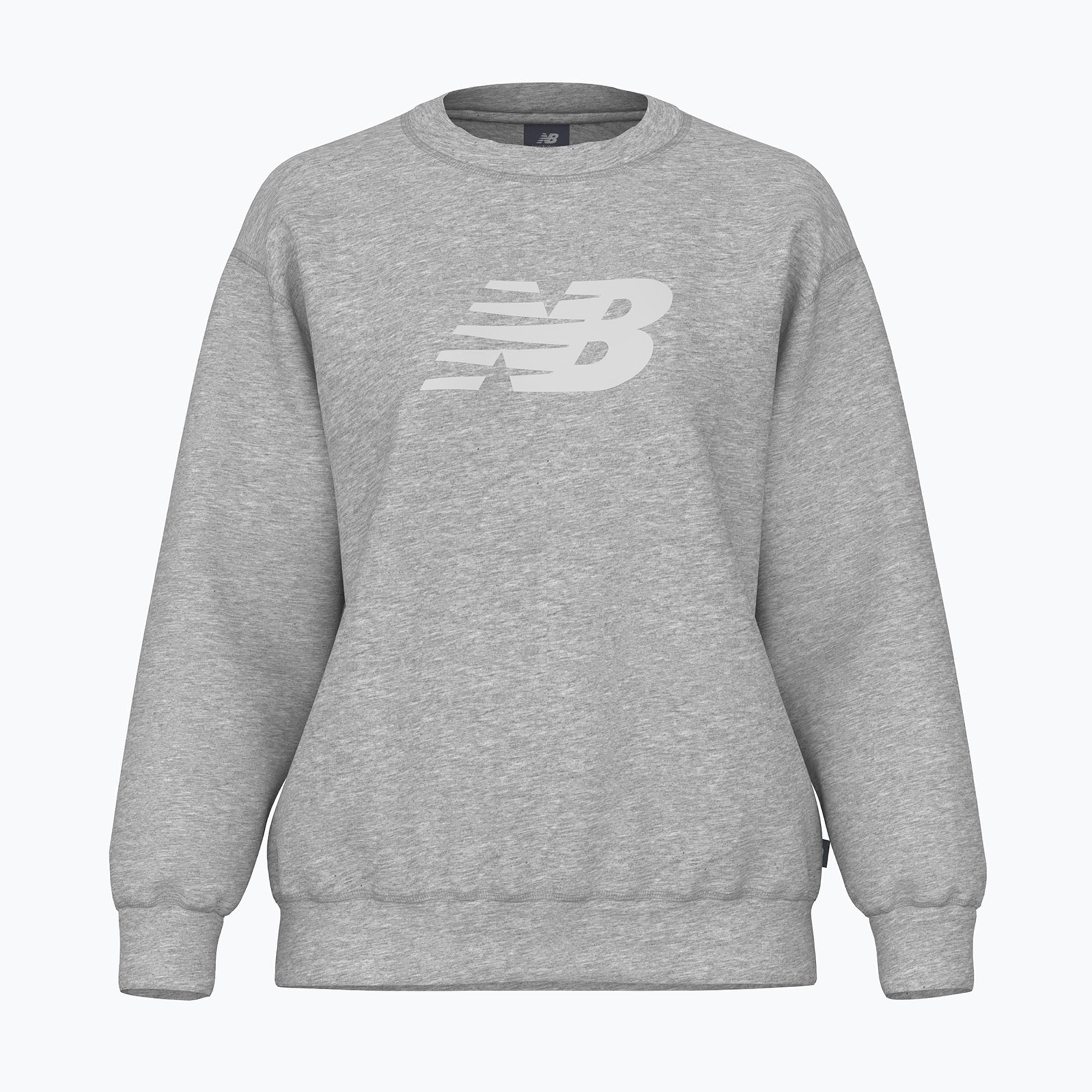 Felpa donna New Balance Sport Fleece Logo Crew grigio atletico (M) (Sport Fleece Logo Crew WT43526AG)