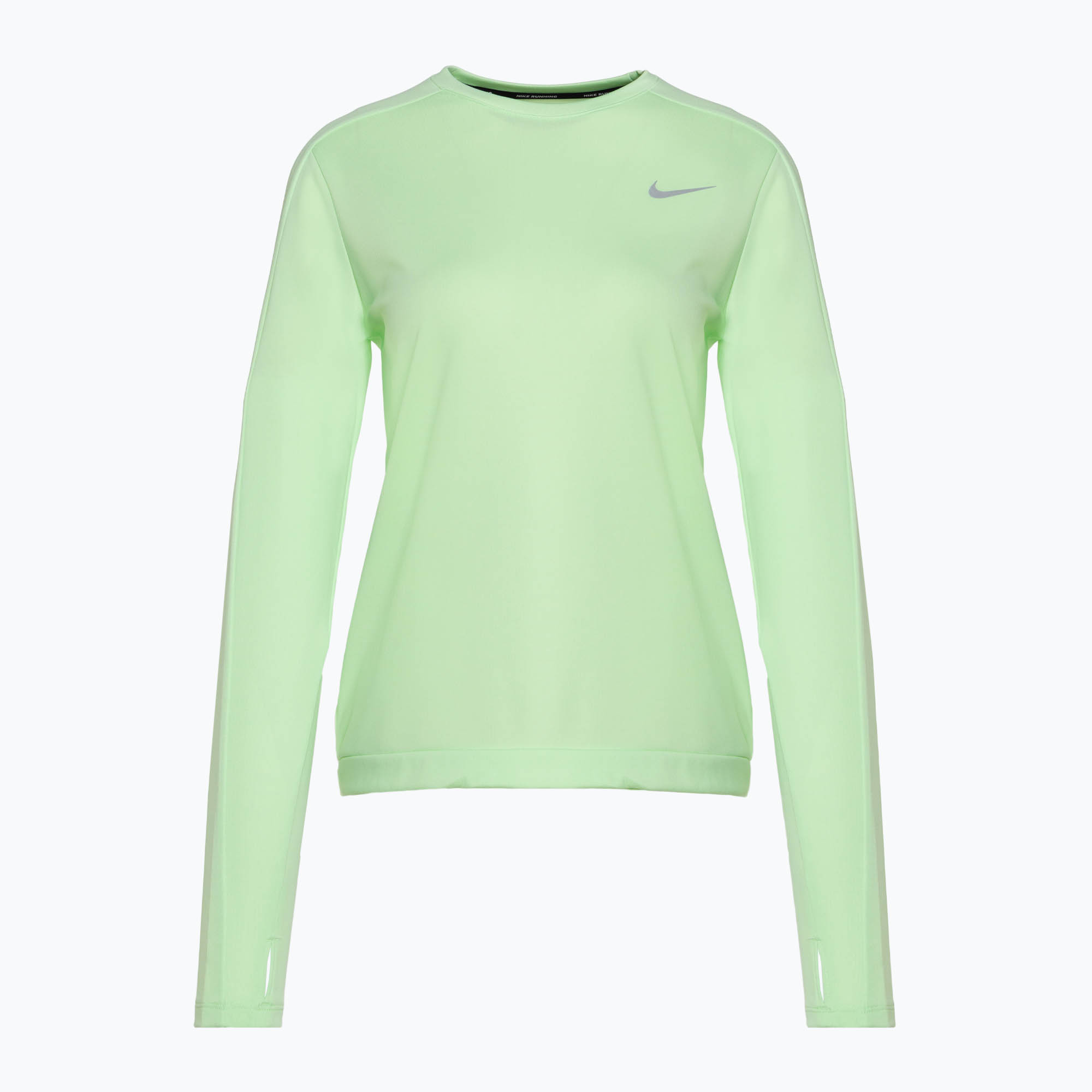 Donna Nike Dri-Fit Pacer Crew running a maniche lunghe verde vapore (XL) (Dri-Fit Pacer Crew LS DQ6379-376)
