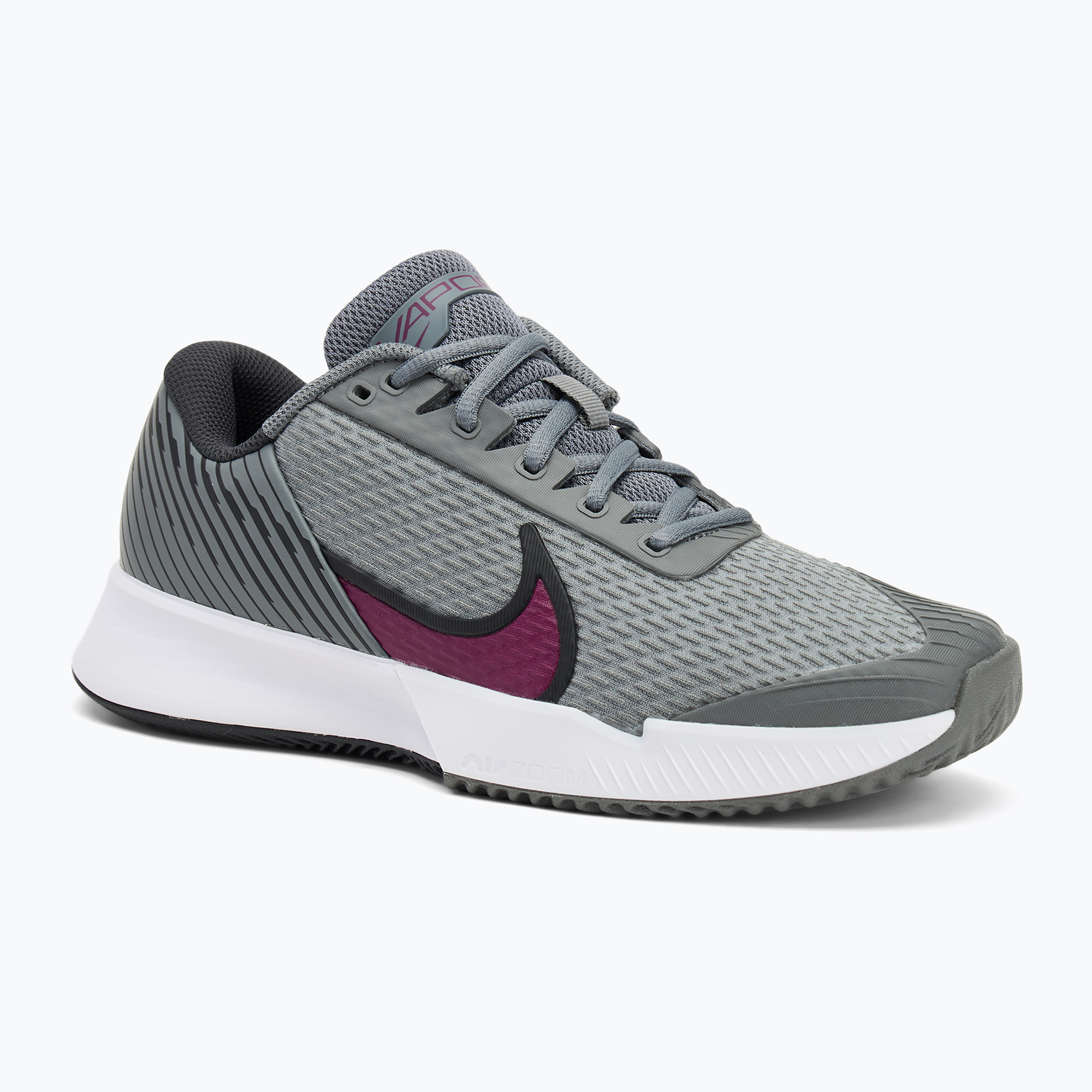 Scarpe da tennis da uomo Nike Air Zoom Vapor Pro 2 grigio fumo / grigio fumo scuro / nero / sangria (41 EU) (Air Zoom Vapor Pro 2 DV2020-006)