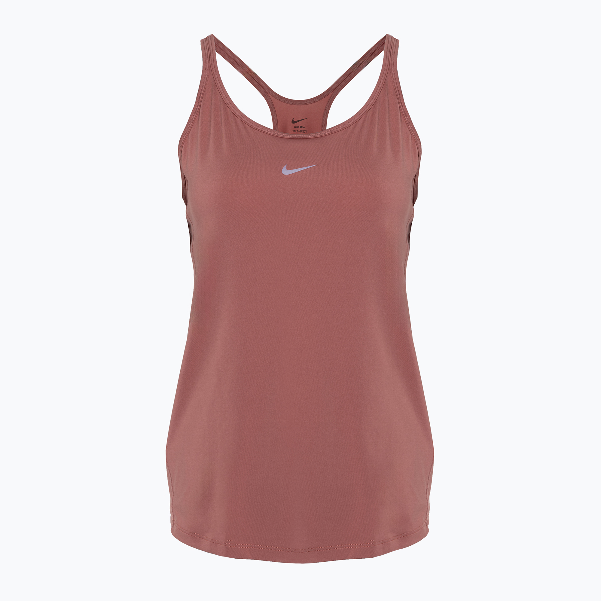 Canotta da allenamento donna Nike One Classic Dri-Fit Strappy canyon rosa/nero (L) (One Classic Dri-Fit Strappy FN2795-634)