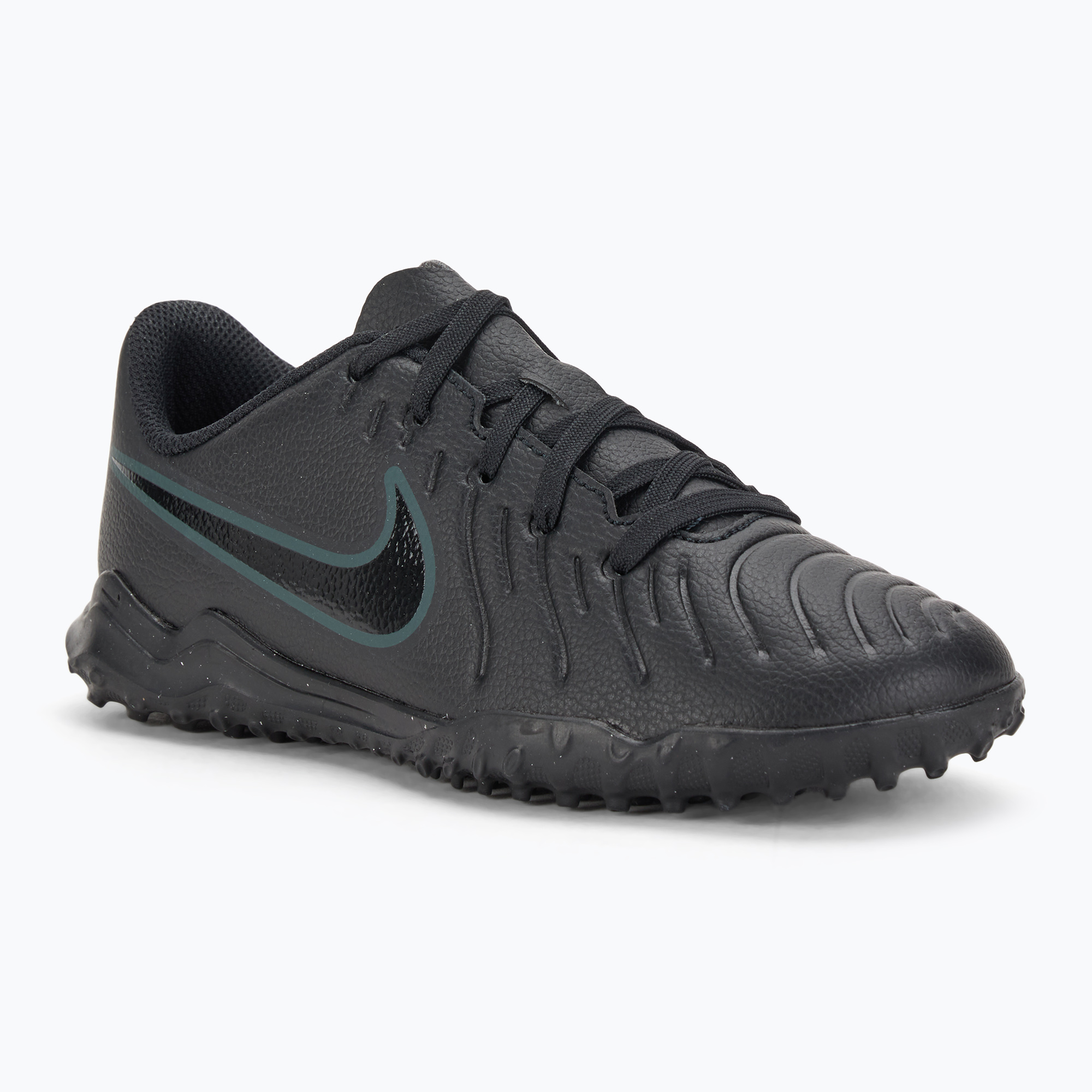 Nike Tiempo Legend 10 Club TF scarpe da calcio bambino nero/nero deep jungle (35 EU) (Tiempo Legend 10 Club TF DV4355-002)
