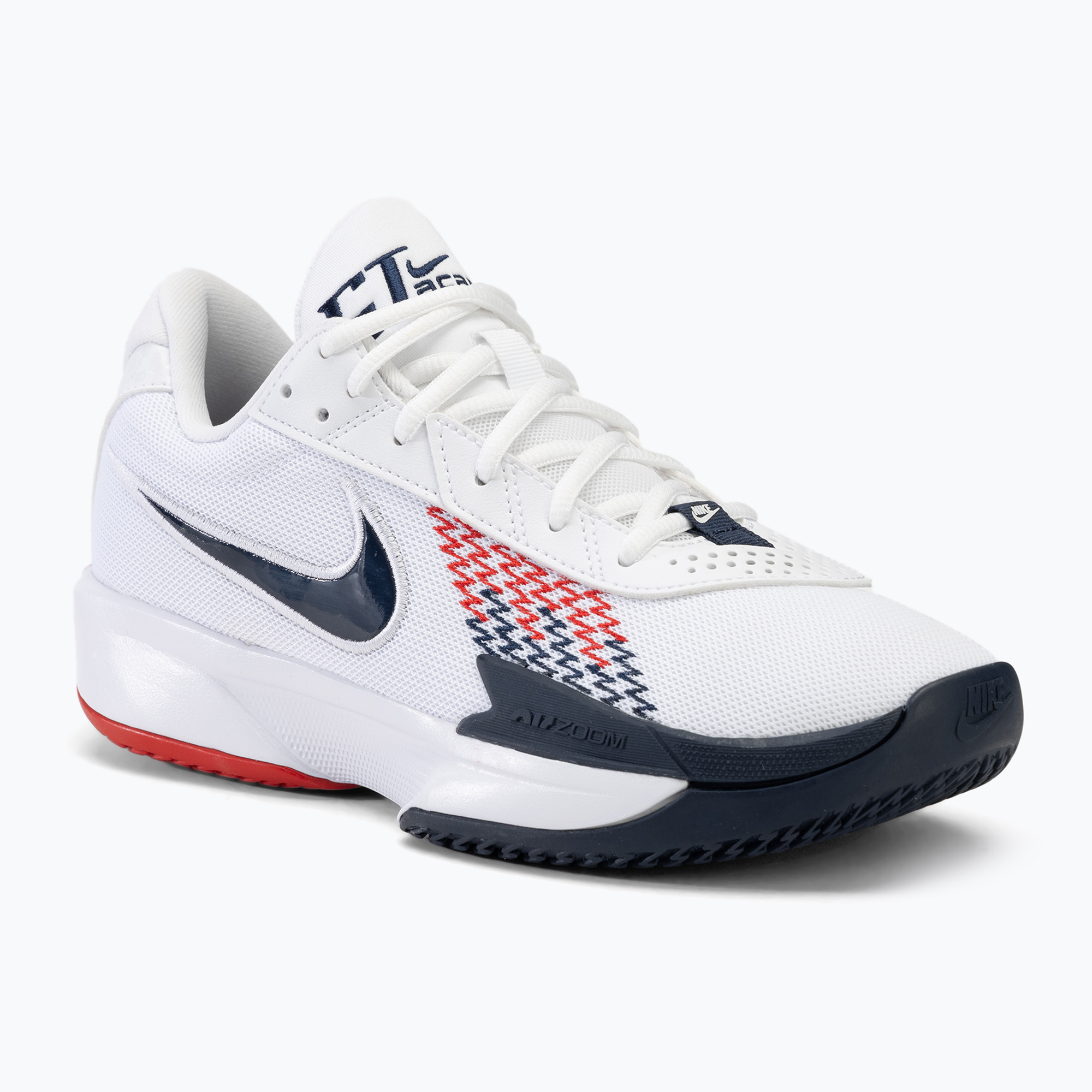 Scarpe da basket uomo Nike G.T. Cut Academy bianco/rosso sportivo/ossidiana (40 EU) (G.T. Cut Academy FB2599-104)