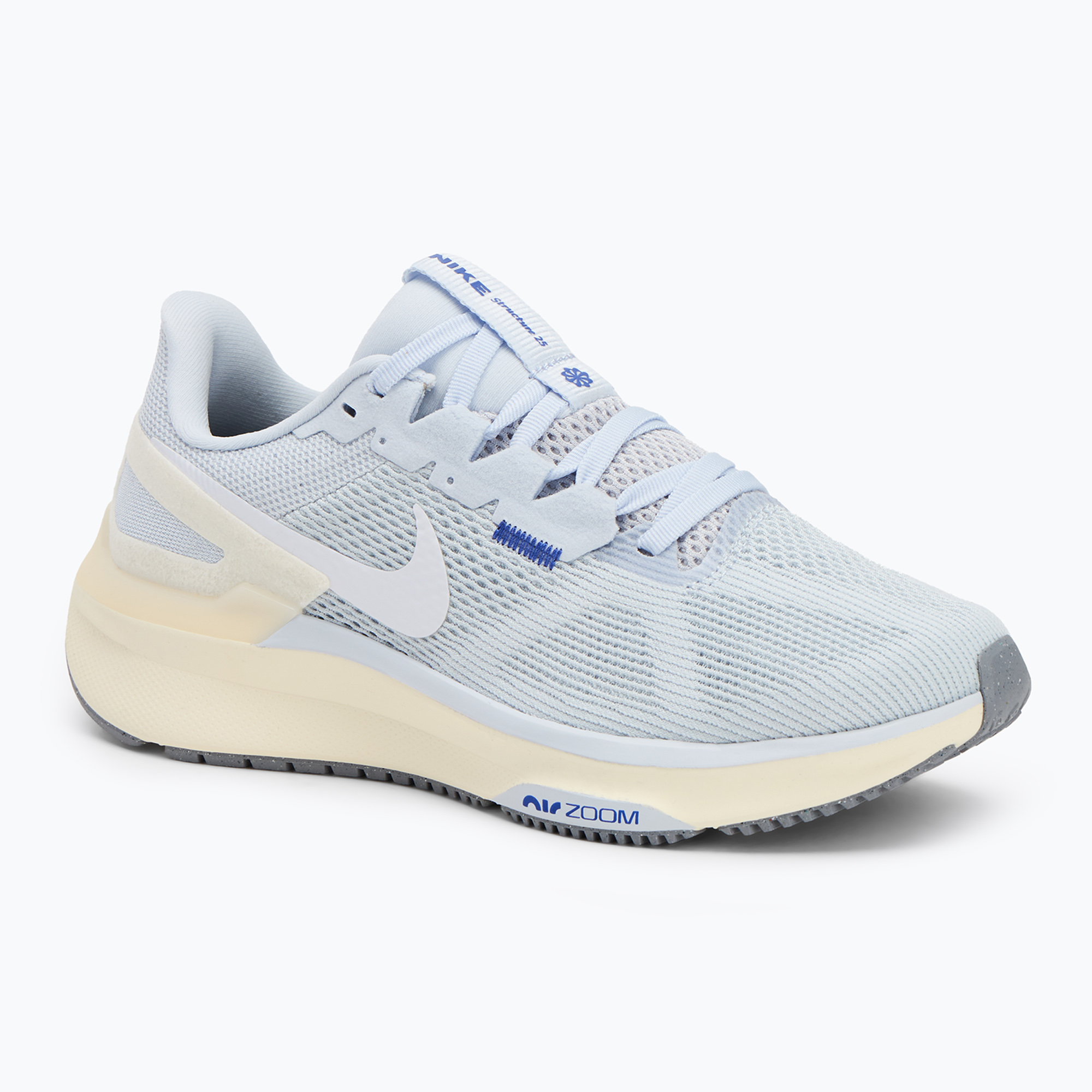 Nike Structure 25 scarpe da corsa donna grigio calcio/blu tint/avorio pallido/bianco (38.5 EU) (Structure 25 DJ7884-011)