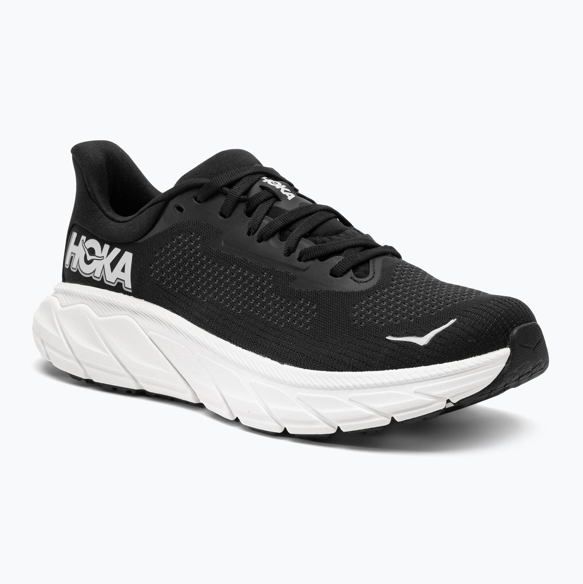 Scarpe da corsa da uomo HOKA Arahi 7 bianco/nero (40 EU) (Arahi 7 1147850-BWHT)