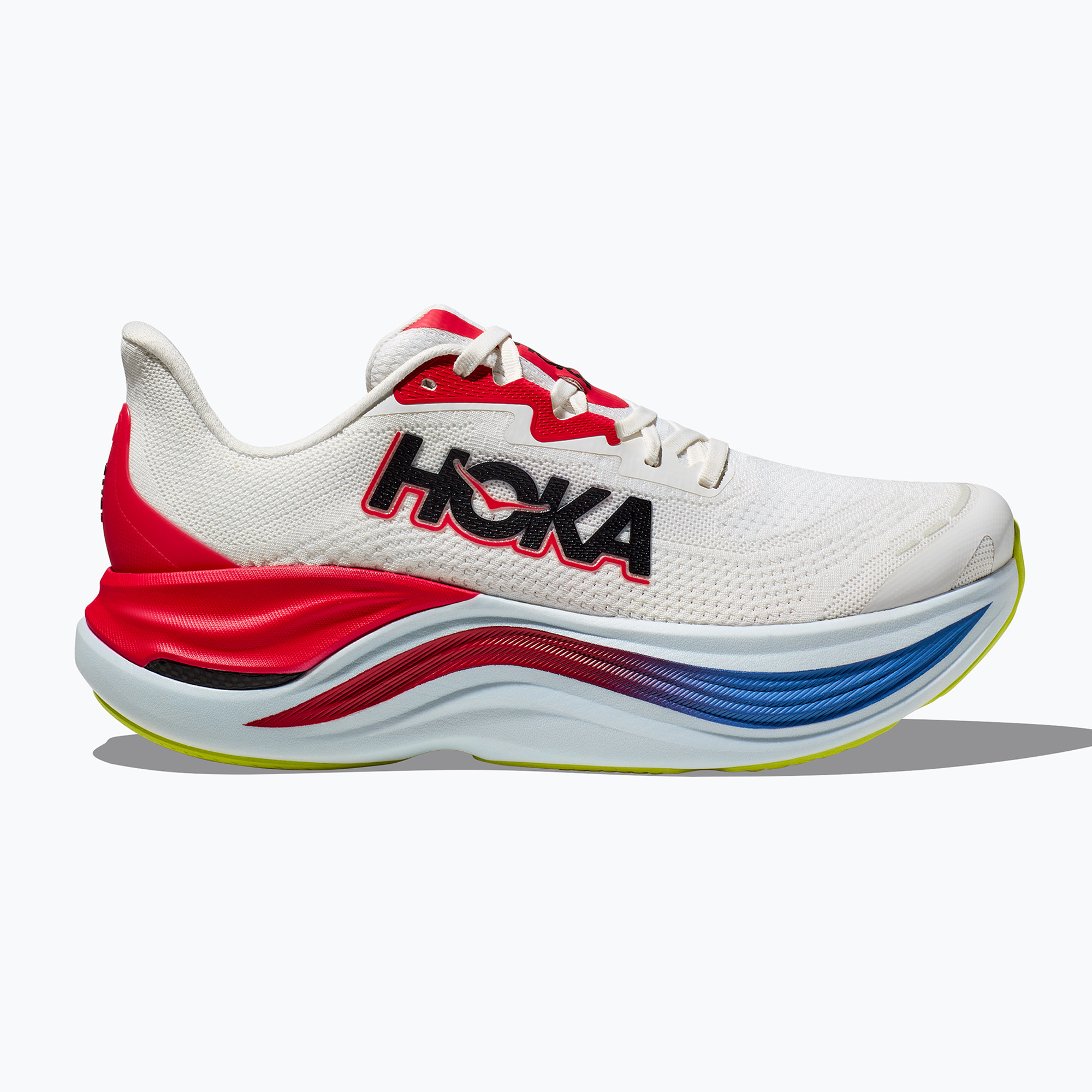 HOKA Skyward X scarpe da corsa da uomo blanc de blanc/blu virtuale (47 1/3 EU) (Skyward X 1147911-BVR)