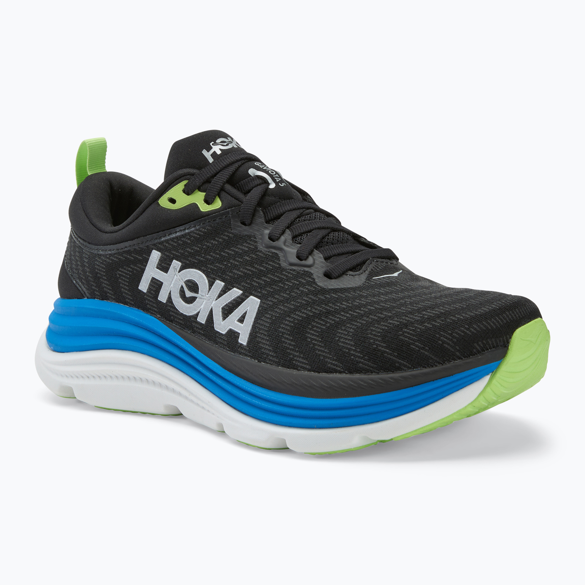 Scarpe da corsa da uomo HOKA Gaviota 5 nero/elettrico cobalto (42 EU) (Gaviota 5 1127929-BTRC)