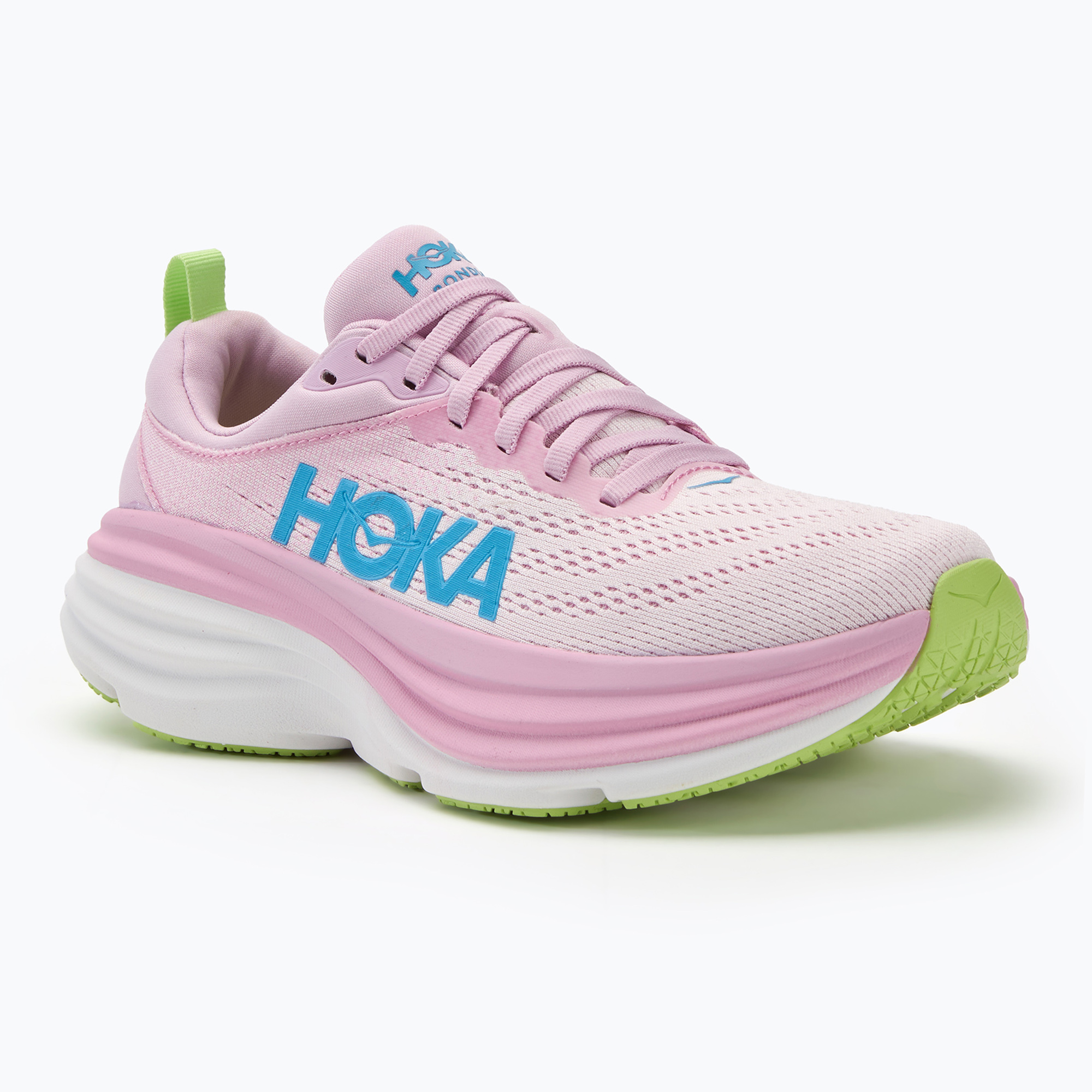 Scarpe da corsa da donna HOKA Bondi 8 rosa twilight/waterpark (36 2/3 EU) (Bondi 8 1127952-PTWL)