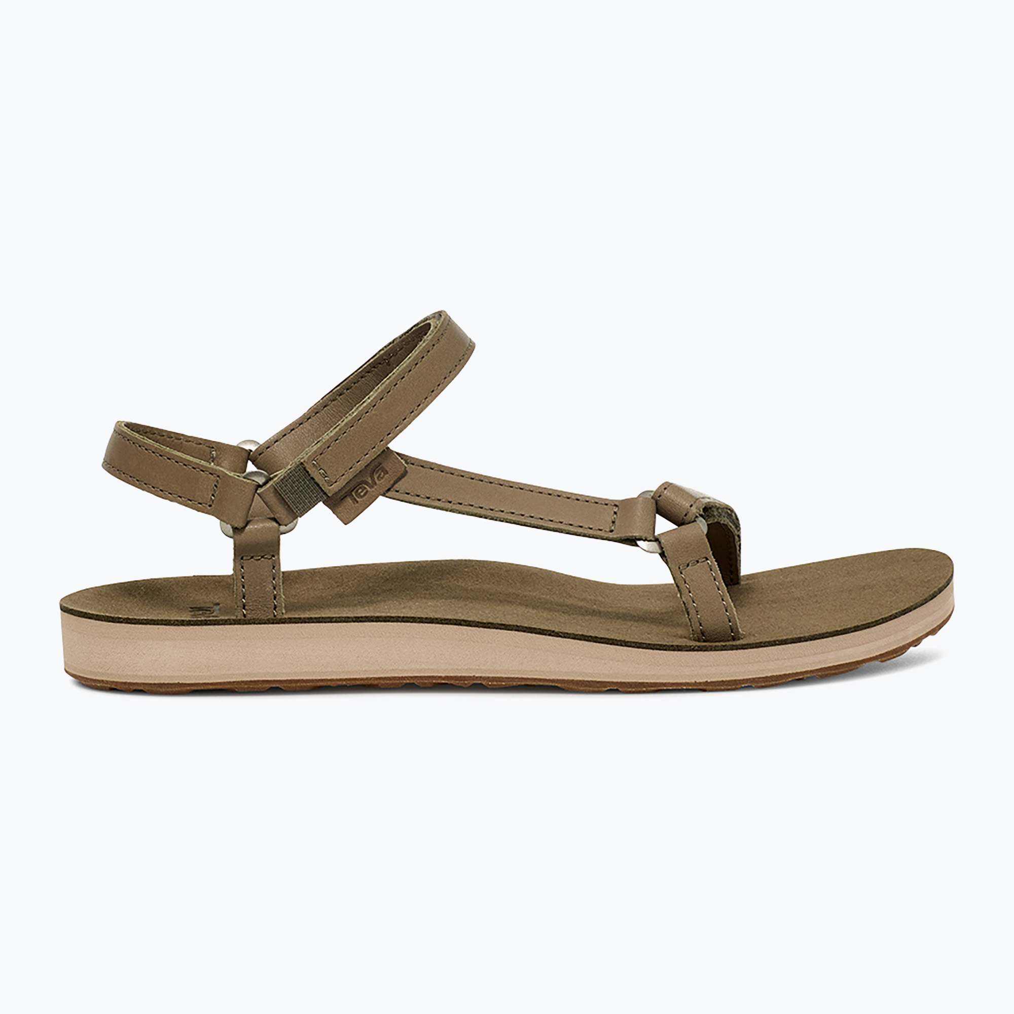 Sandali Teva Original Universal Slim Lea da donna in oliva bruciata (37 EU) (Universal Slim Lea 1151031-BTOL)