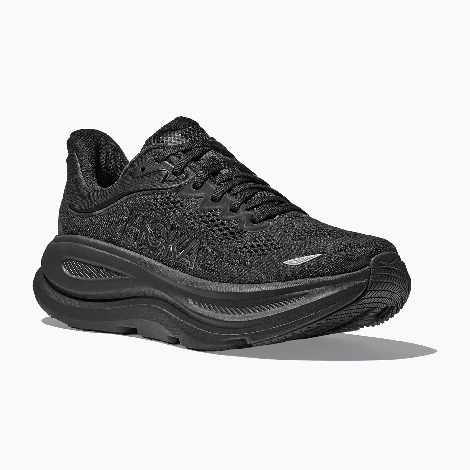 Scarpe da corsa da uomo HOKA Bondi 9 Wide nero/nero (43 1/3 EU) (Bondi 9 Wide 1162013-BBLC)