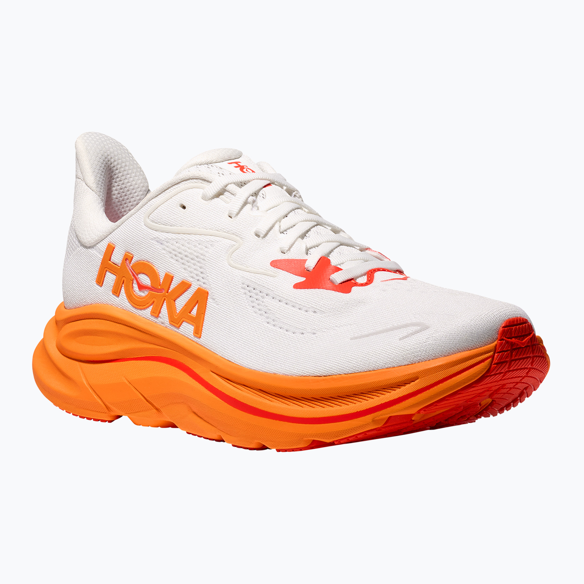 Scarpe da corsa da uomo HOKA Clifton 10 frost/orange zest (46 EU) (Clifton 10 1162030-FGZ)