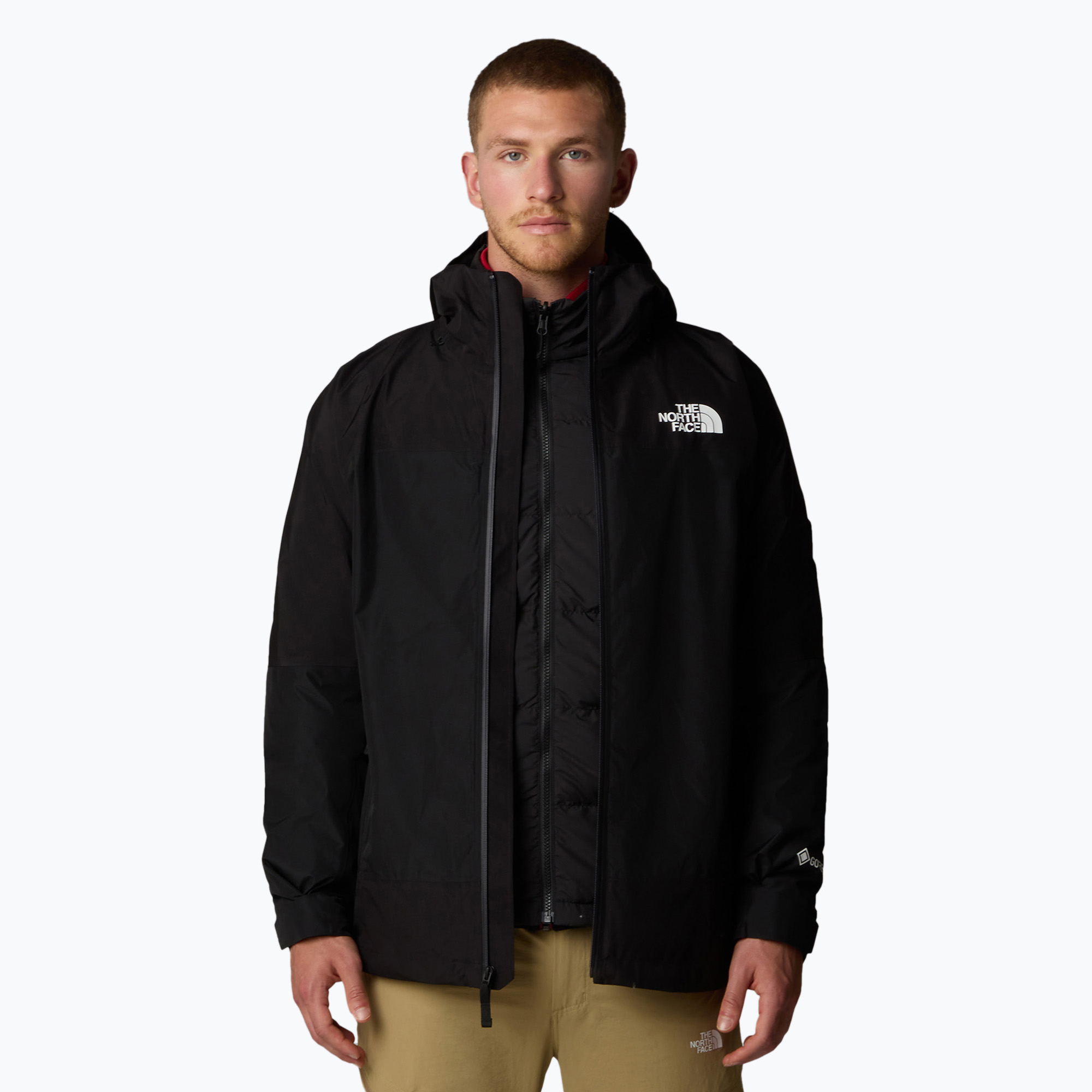 Giacca 3 in 1 da uomo The North Face Mountain Light Triclimate GTX nero/npf (S) (Mountain Light Triclimate Gtx NF0A84FC4H01004)